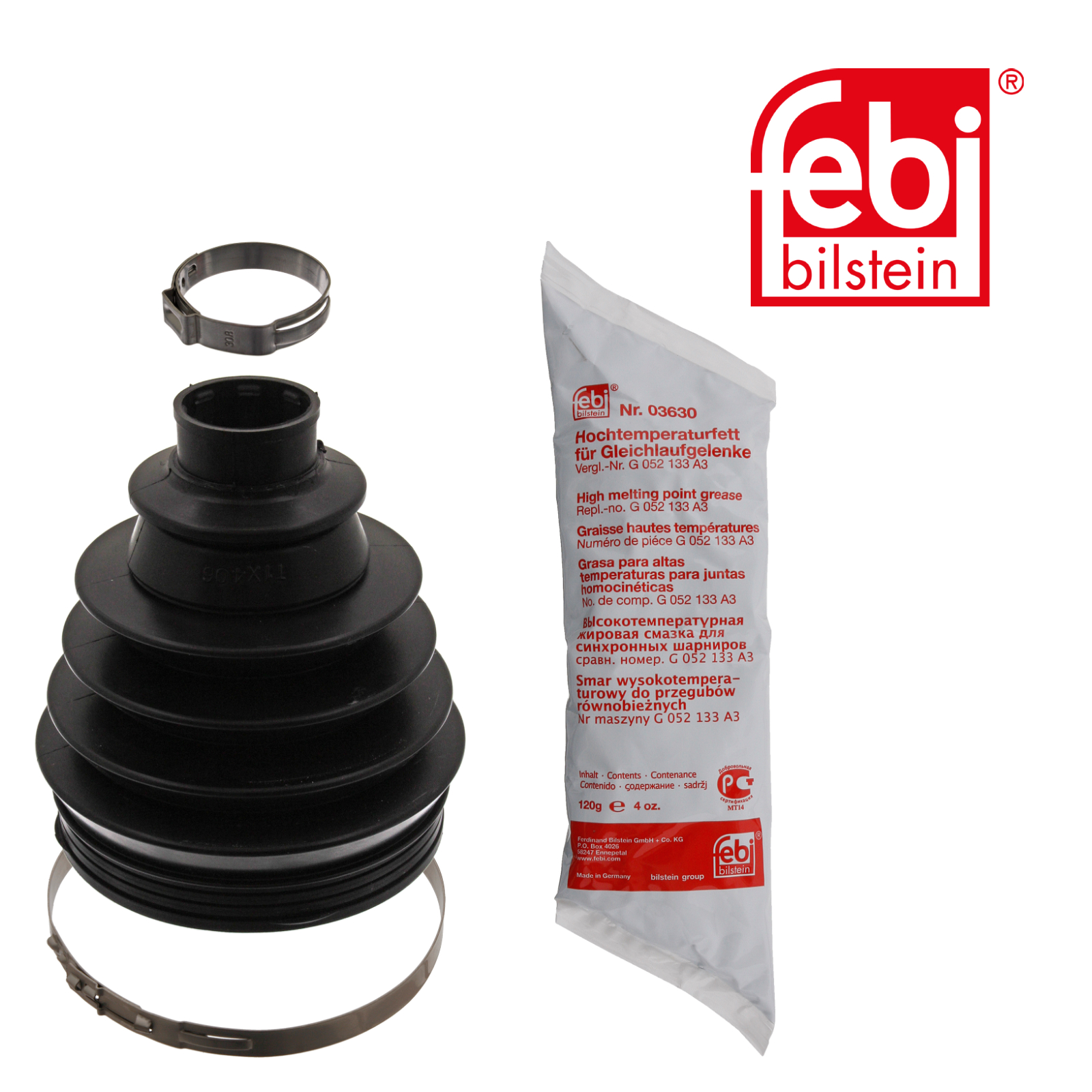 Faltenbalgsatz, Antriebswelle FEBI BILSTEIN 38539 f&uuml;r FIAT LANCIA, Vorderachse
