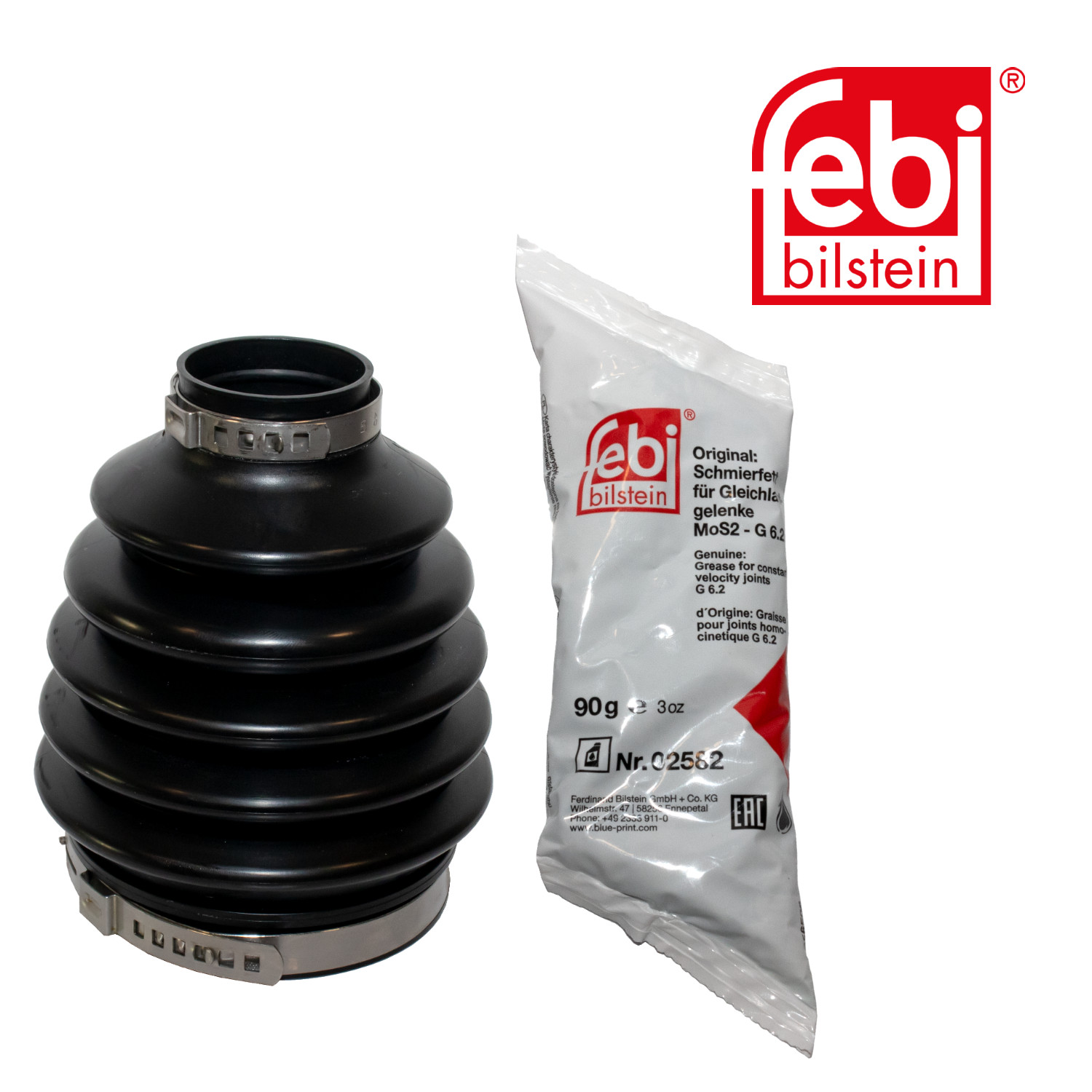 Faltenbalgsatz, Antriebswelle FEBI BILSTEIN 29950 für MERCEDES-BENZ, Vorderachse