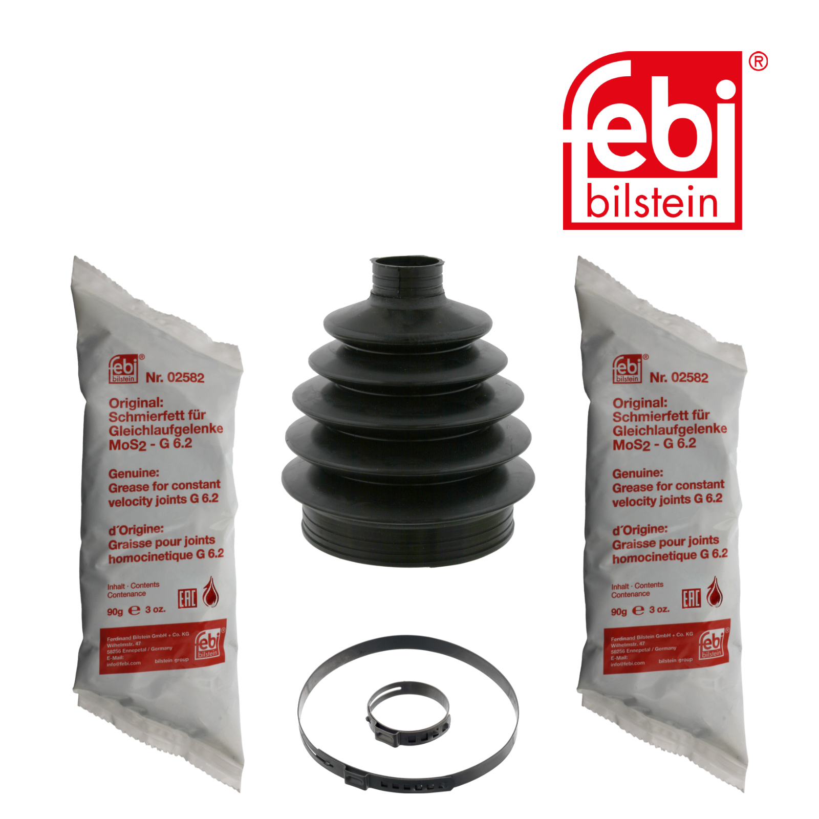 FEBI BILSTEIN Faltenbalgsatz, Antriebswelle 21245 f&uuml;r OPEL SAAB VAUXHALL