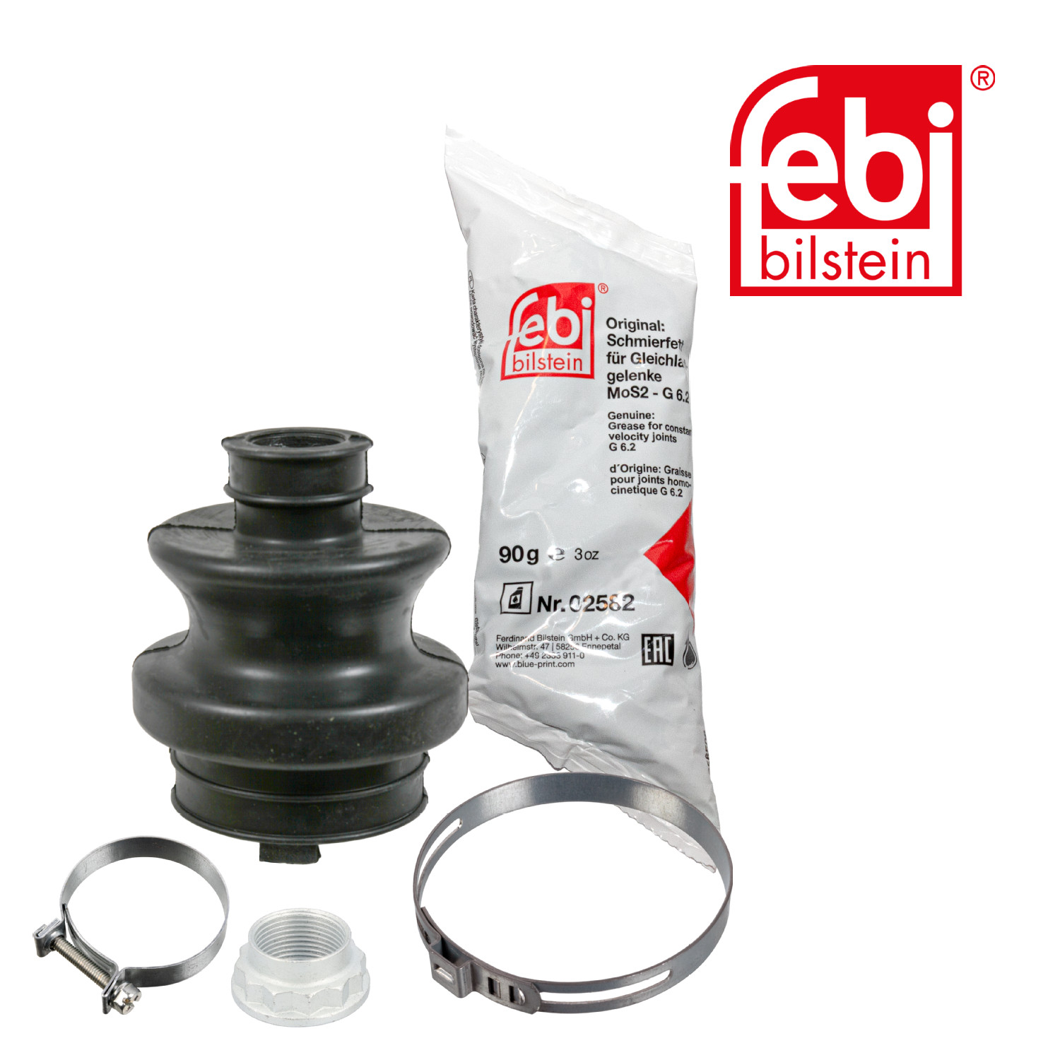 FEBI BILSTEIN Faltenbalgsatz, Antriebswelle 07933 f&uuml;r MERCEDES-BENZ, Hinterachse