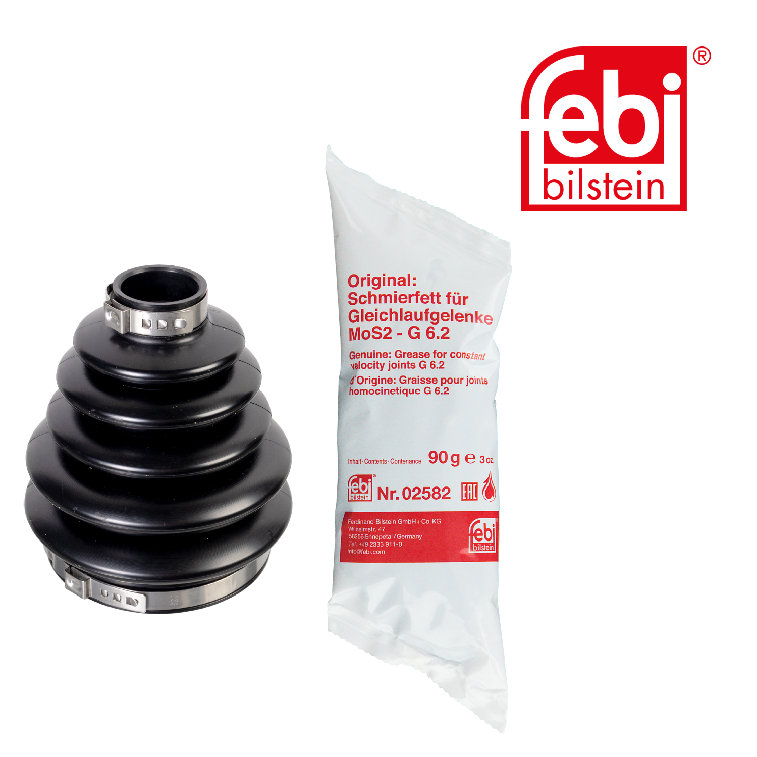Faltenbalgsatz, Antriebswelle FEBI BILSTEIN 175143 f&uuml;r FORD VOLVO, radseitig