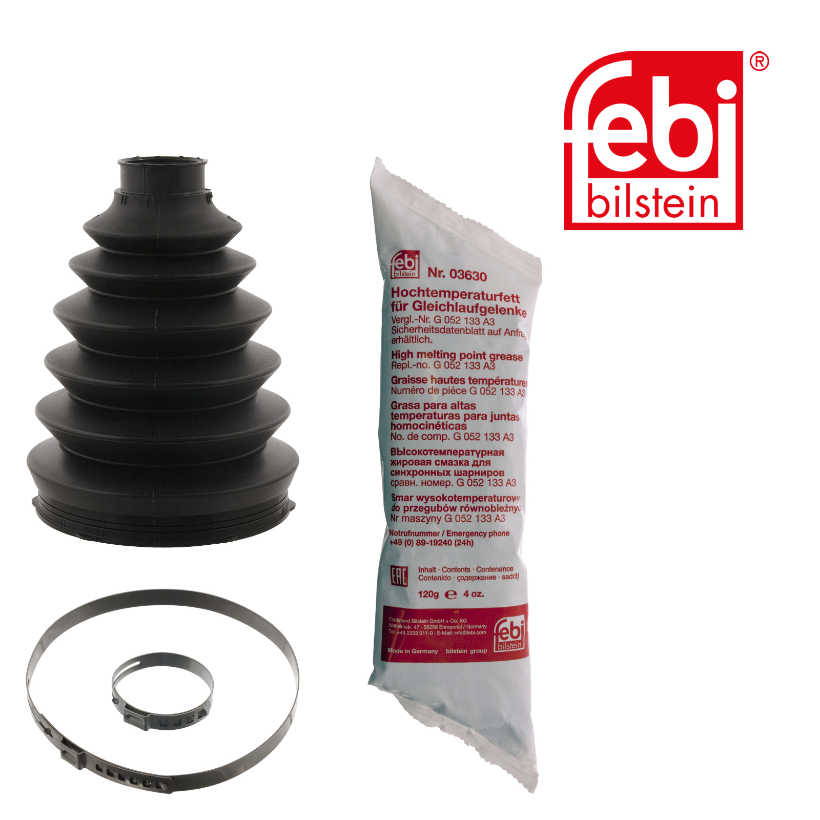 FEBI BILSTEIN Faltenbalgsatz, Antriebswelle 102490 f&uuml;r MERCEDES-BENZ, radseitig