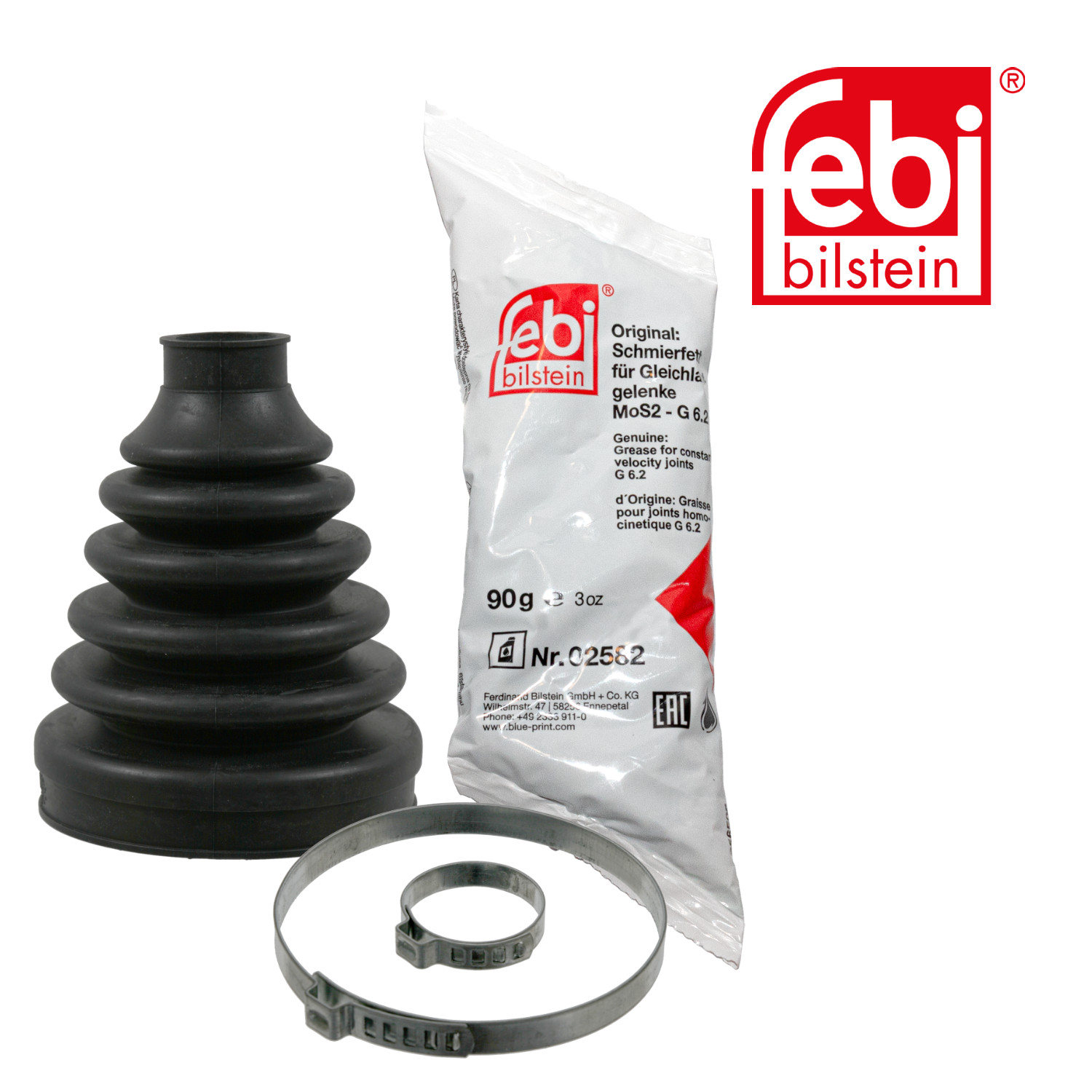 FEBI BILSTEIN Faltenbalgsatz, Antriebswelle 06132 f&uuml;r FORD, Vorderachse