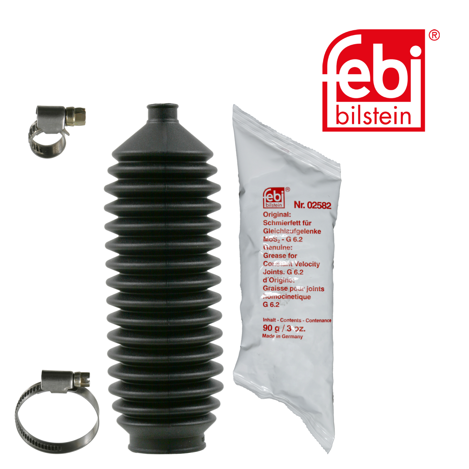 Faltenbalgsatz, Lenkung FEBI BILSTEIN 03309 für FORD, Vorderachse links