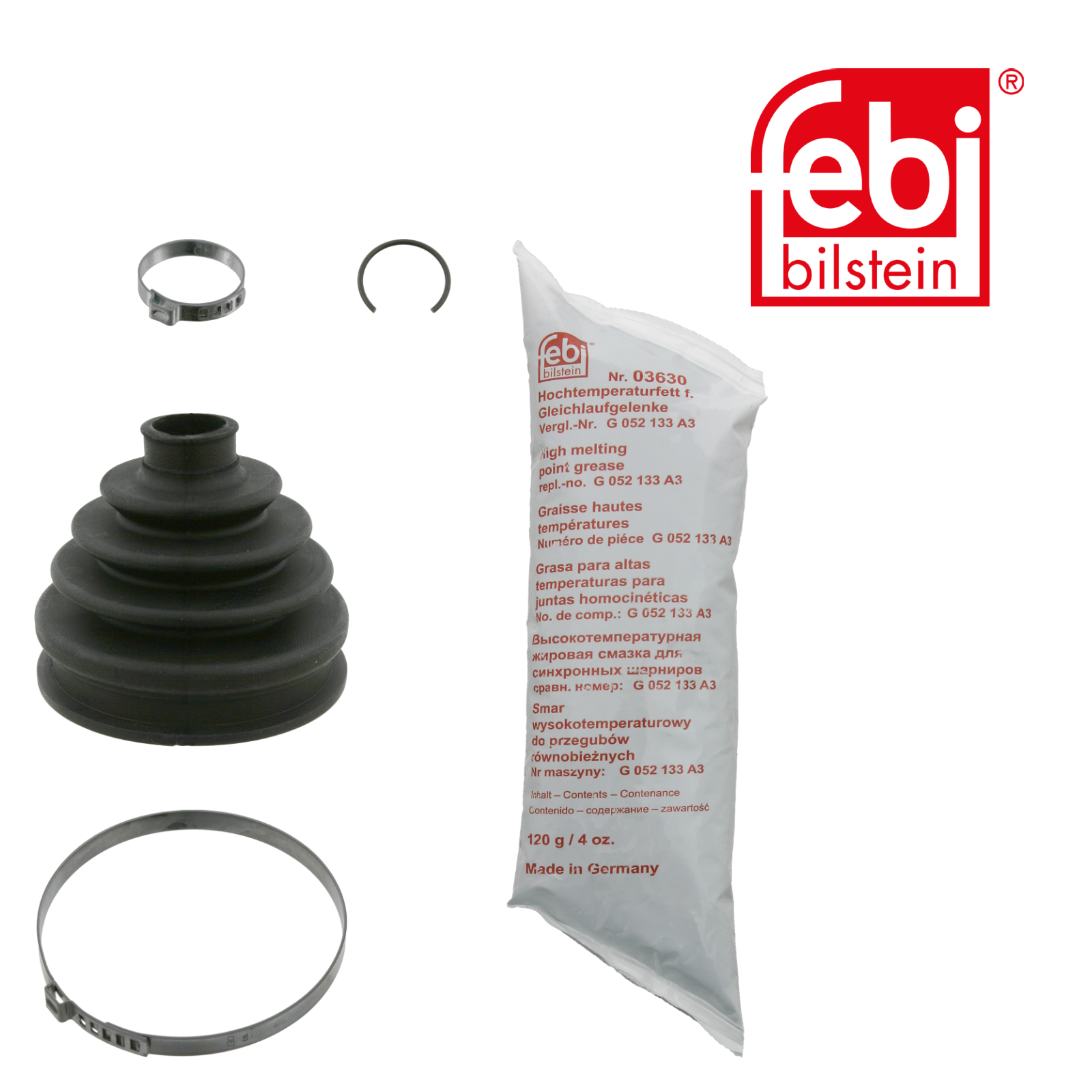 FEBI BILSTEIN Faltenbalgsatz, Antriebswelle 24137 f&uuml;r BMW, Vorderachse