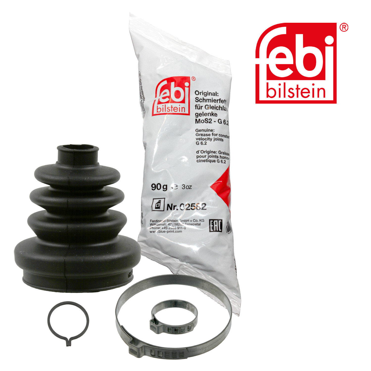 FEBI BILSTEIN Faltenbalgsatz, Antriebswelle 06129 f&uuml;r FORD, Vorderachse