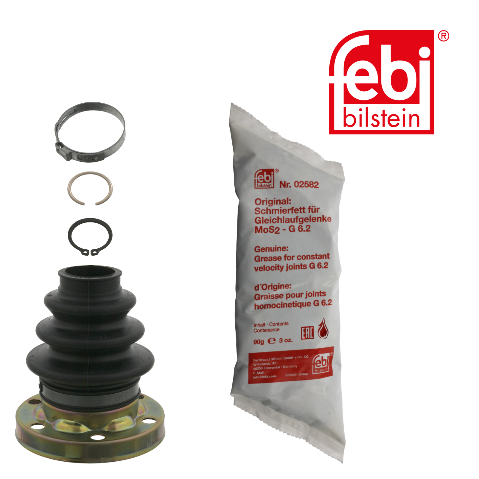 Faltenbalgsatz, Antriebswelle FEBI BILSTEIN 26945 für BMW, Hinterachse