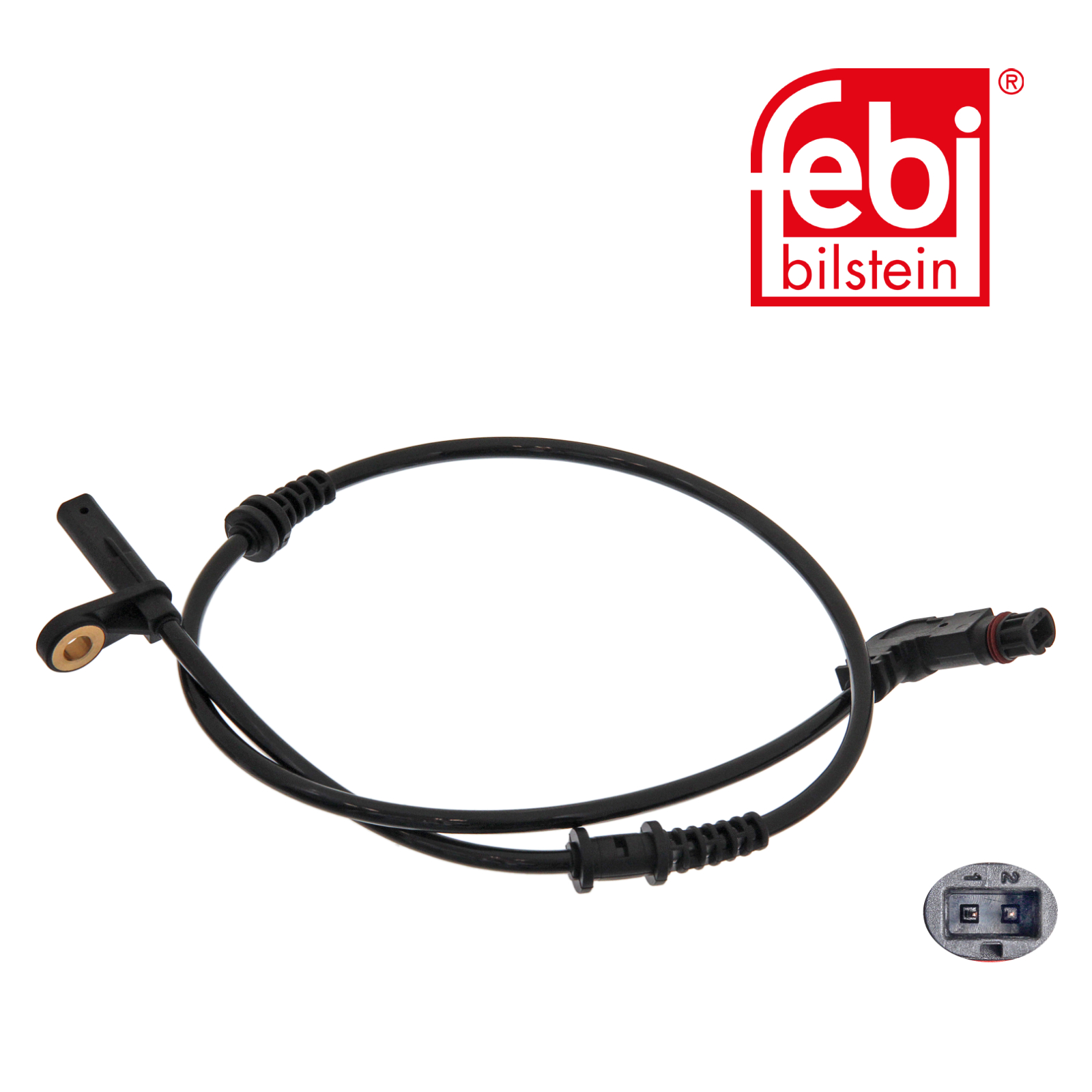 Sensor, Raddrehzahl FEBI BILSTEIN 38373 f&uuml;r MERCEDES-BENZ, Vorderachse links