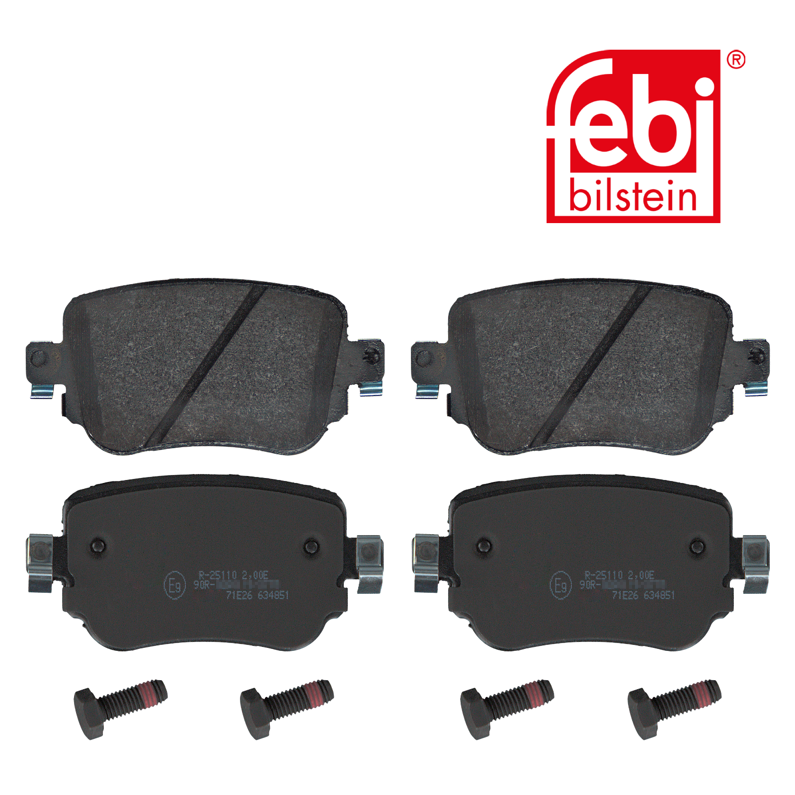 FEBI BILSTEIN Bremsenset Bremsscheiben + Bremsbeläge hinten Audi Q3 Seat