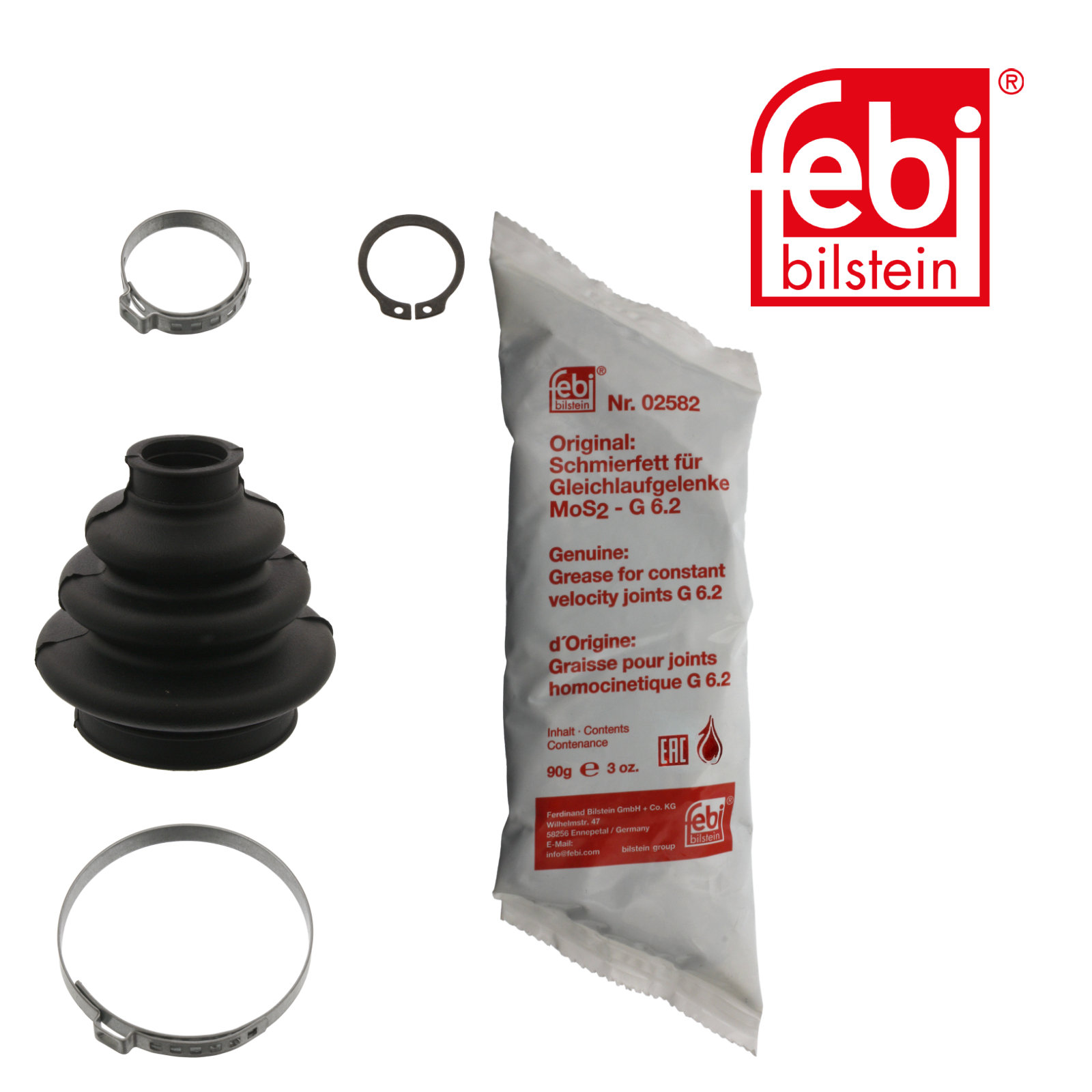 Faltenbalgsatz, Antriebswelle FEBI BILSTEIN 36554 f&uuml;r BMW, Hinterachse