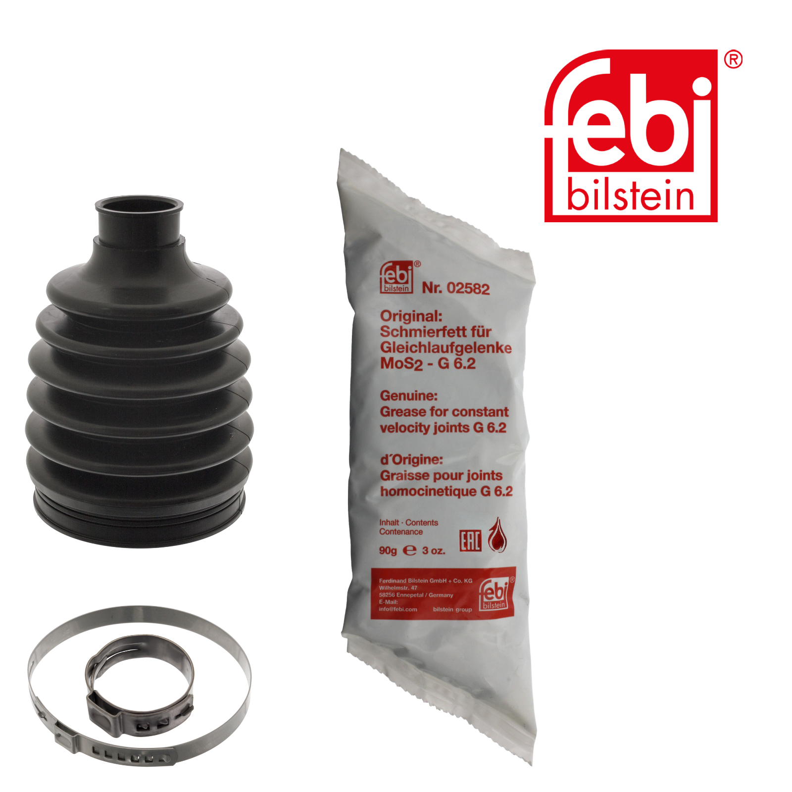 Faltenbalgsatz, Antriebswelle FEBI BILSTEIN 49883 f&uuml;r FORD FORD USA, Vorderachse