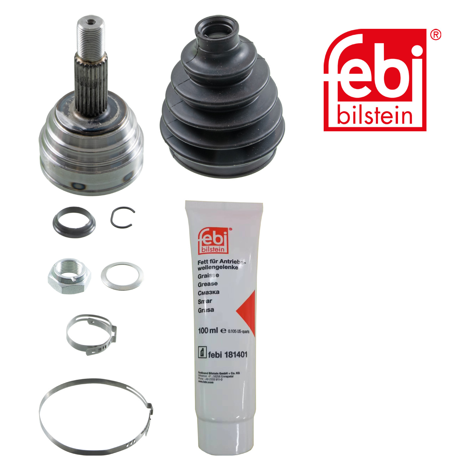 Gelenksatz, Antriebswelle FEBI BILSTEIN 17014 f&uuml;r SEAT VW, Vorderachse