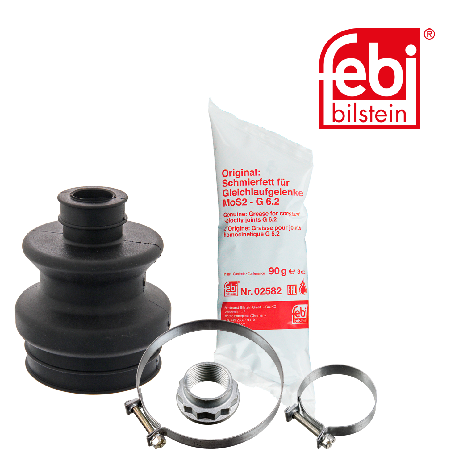 FEBI BILSTEIN Faltenbalgsatz, Antriebswelle 07934 f&uuml;r MERCEDES-BENZ, Hinterachse