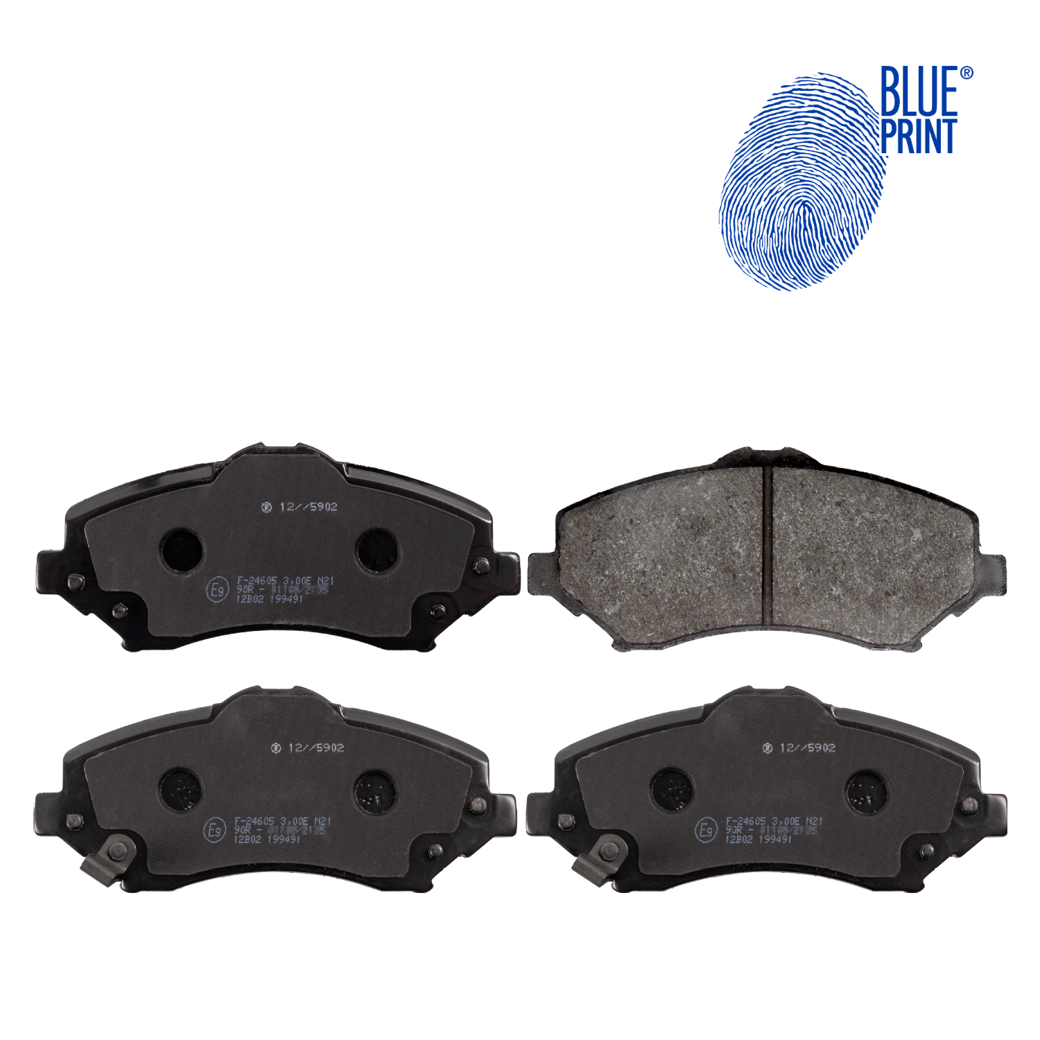 1 Brake Pad Set, disc brake BLUE PRINT ADA104213 CHRYSLER DODGE FIAT VW JEEP