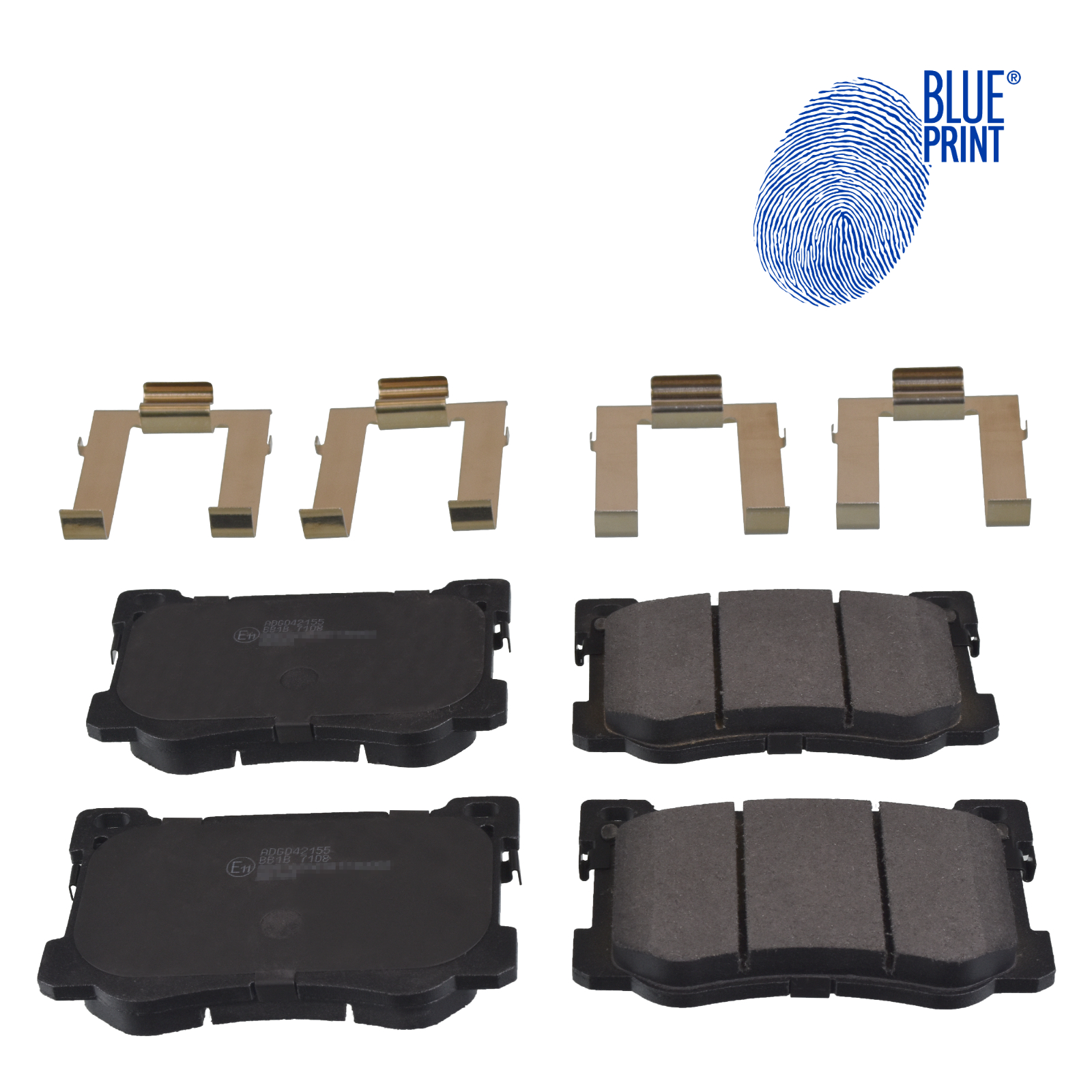 1 Brake Pad Set, disc brake BLUE PRINT ADG042155 HYUNDAI