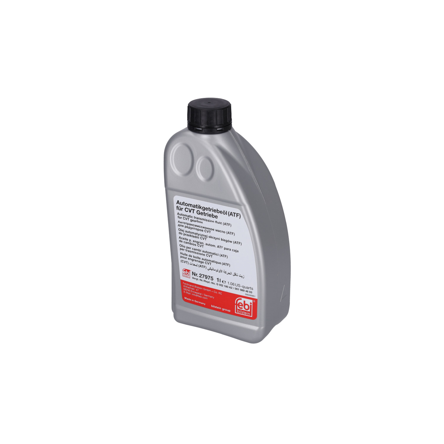 Febi Bilstein 27975 Automatikgetriebe&ouml;l (ATF) f&uuml;r CVT Getriebe , 1 Liter