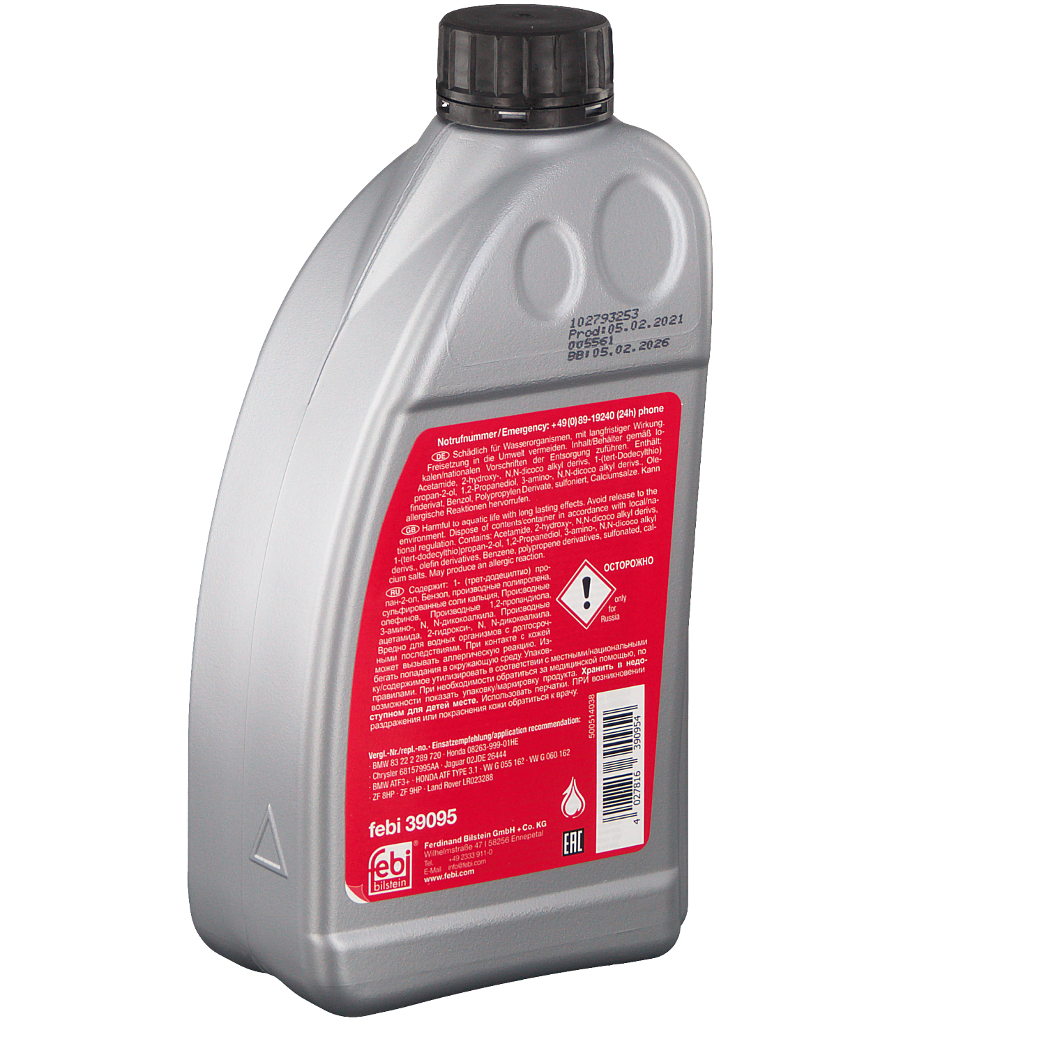 Febi Bilstein 39095 Automatikgetriebeöl (ATF) , 1 Liter