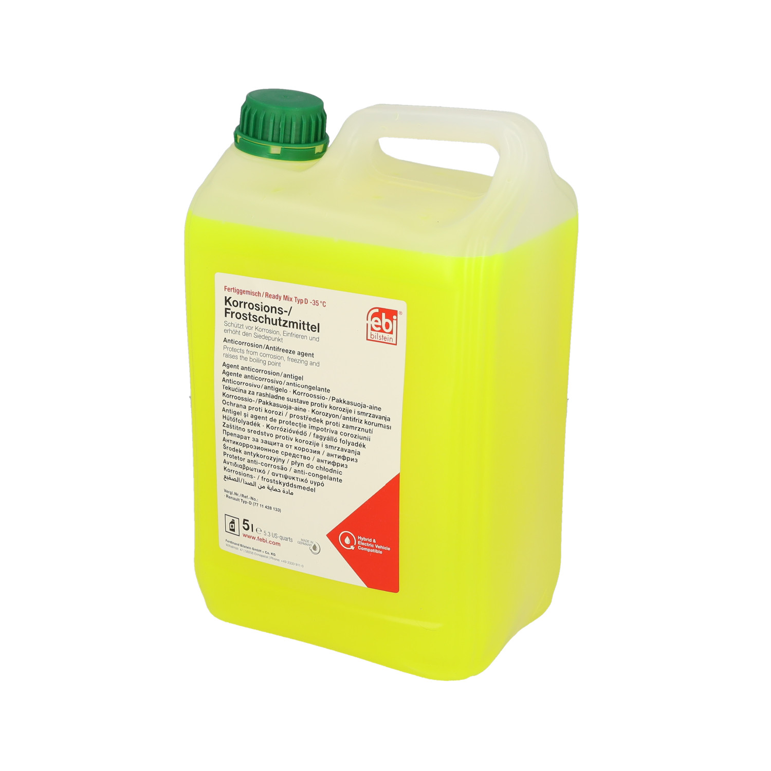 Febi Bilstein 26581 Frostschutzmittel Ready Mix -30°C , 5 Liter