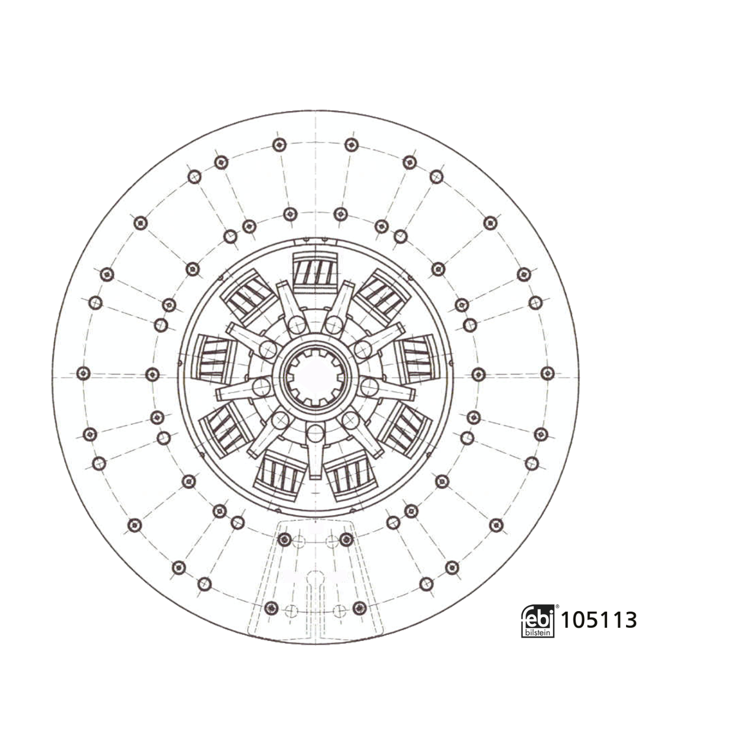 Kupplungsscheibe FEBI BILSTEIN 105113 für