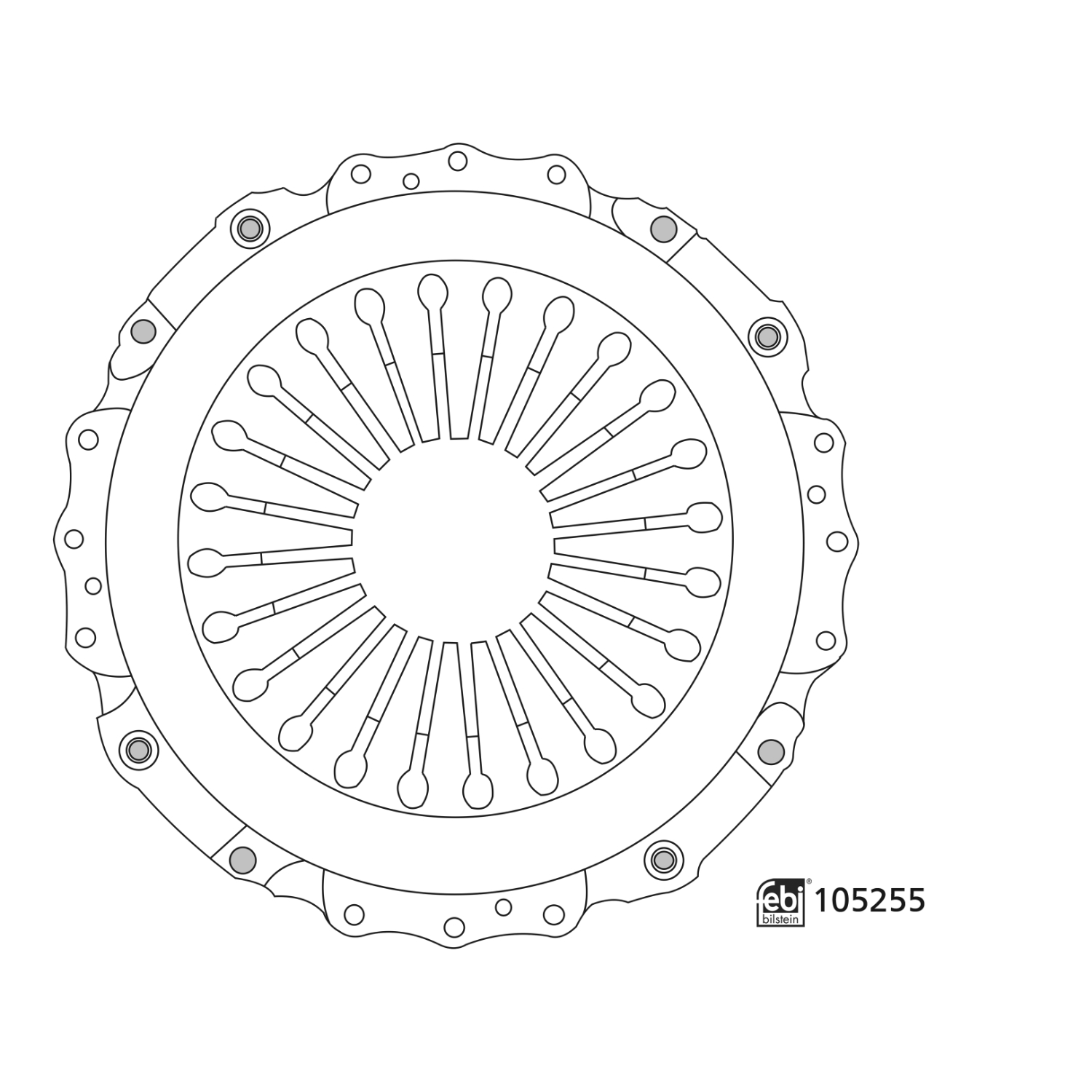 Kupplungsdruckplatte FEBI BILSTEIN 105255 f&uuml;r RENAULT TRUCKS