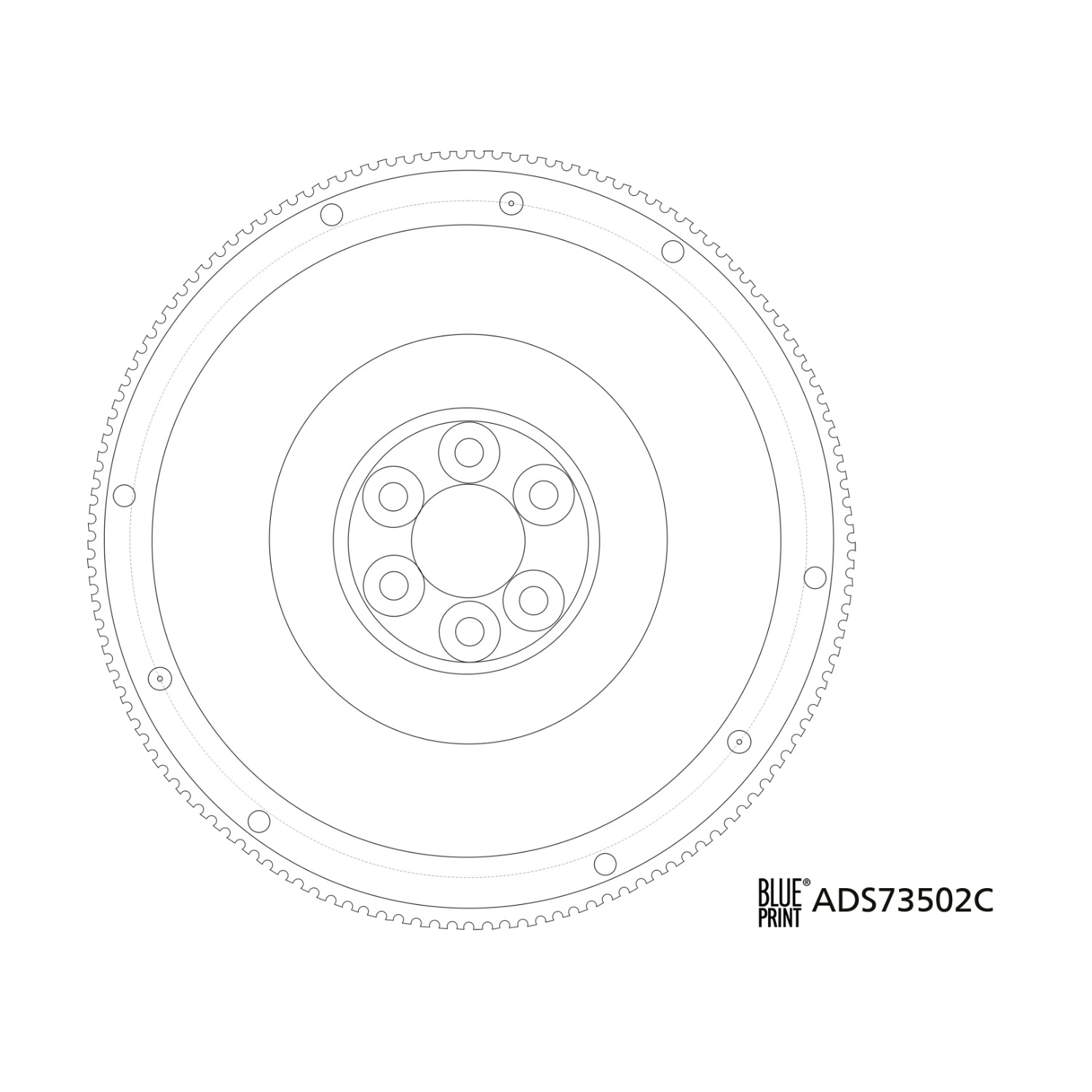 Blue Print 1x ADS73502CBP Einmassenschwungrad