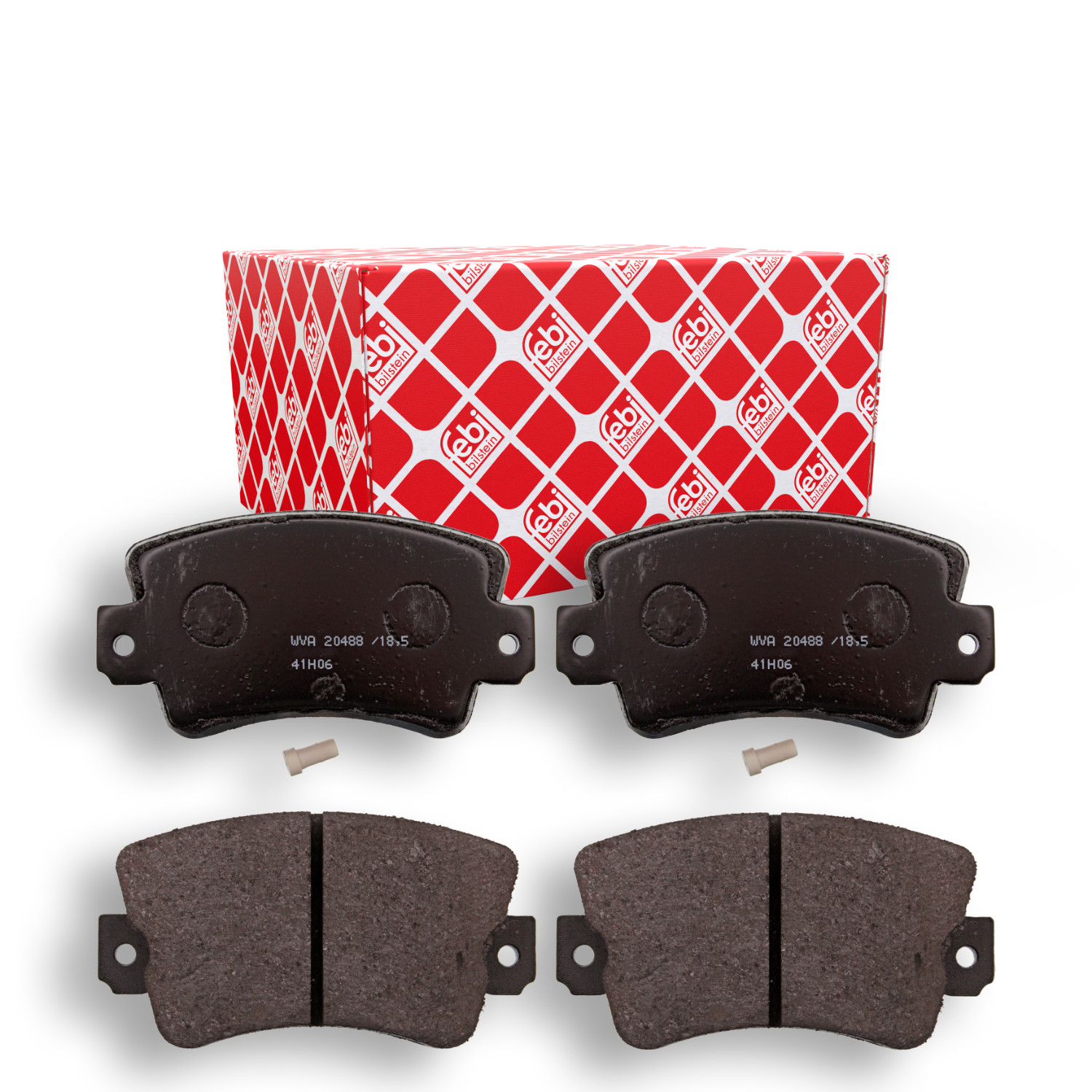 FEBI BILSTEIN Bremsbelagsatz, Scheibenbremse 116183 f&uuml;r RENAULT, Vorderachse