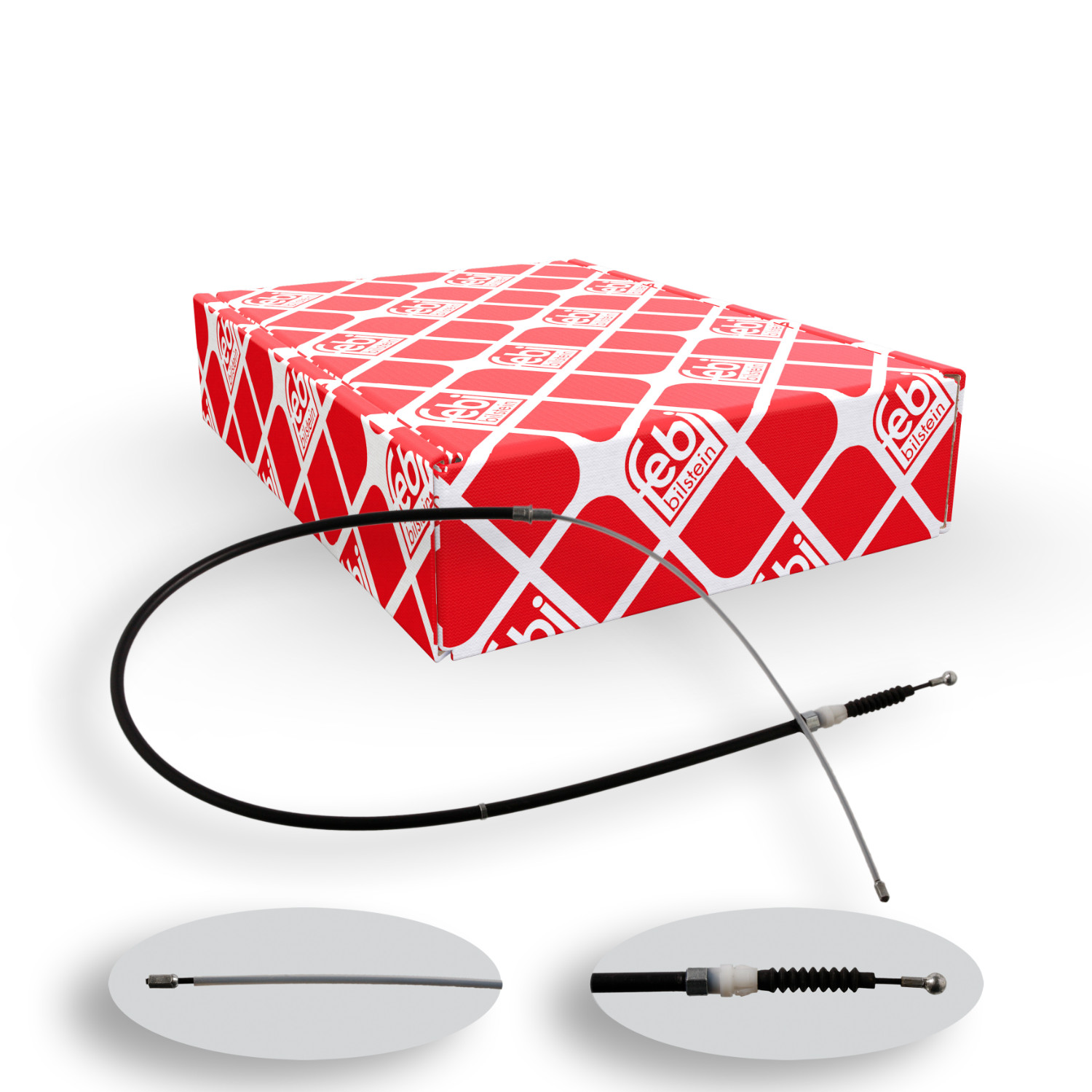 FEBI BILSTEIN Seilzug, Feststellbremse 36349 f&uuml;r AUDI SEAT SKODA VW, hinten