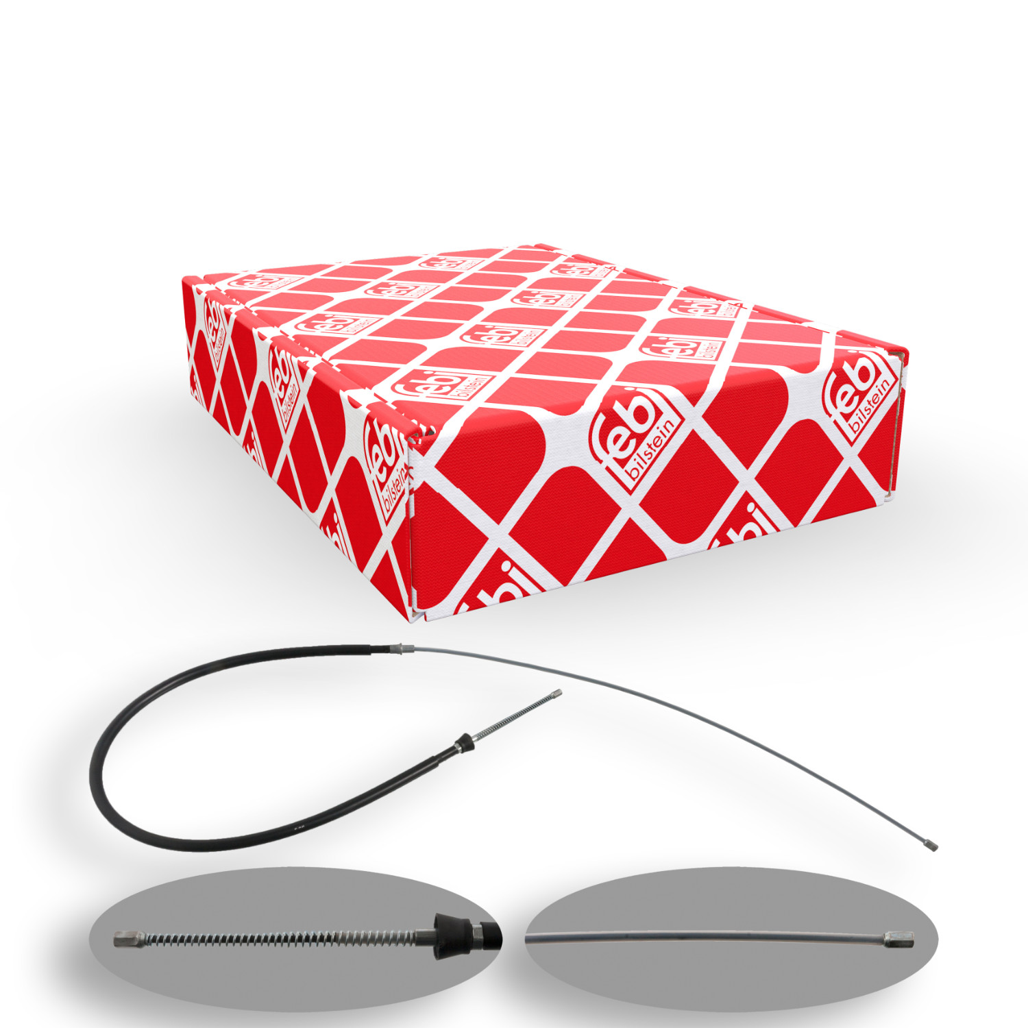 FEBI BILSTEIN Seilzug, Feststellbremse 48331 f&uuml;r SKODA, hinten links