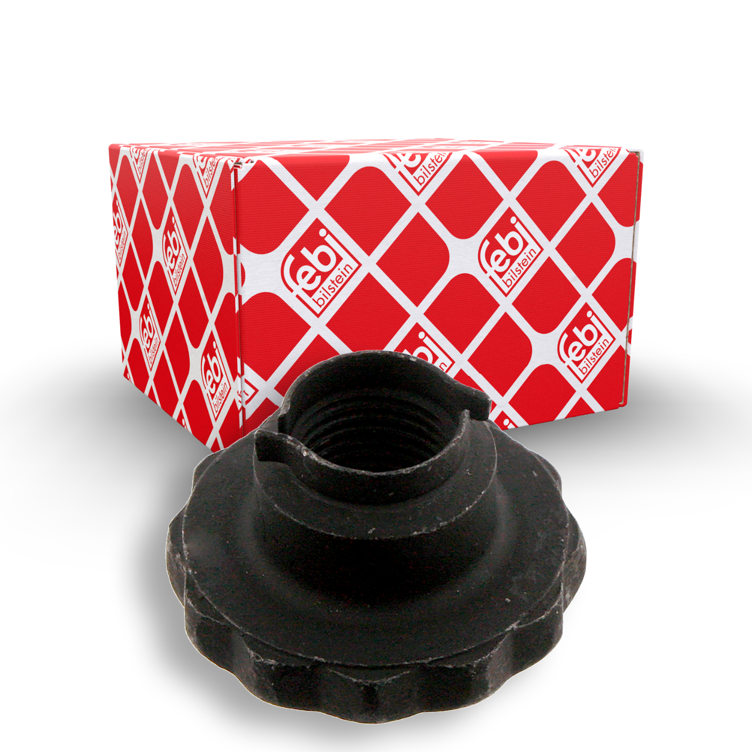 Mutter, Achszapfen FEBI BILSTEIN 32557 f&uuml;r AUDI SEAT SKODA VW, Vorderachse