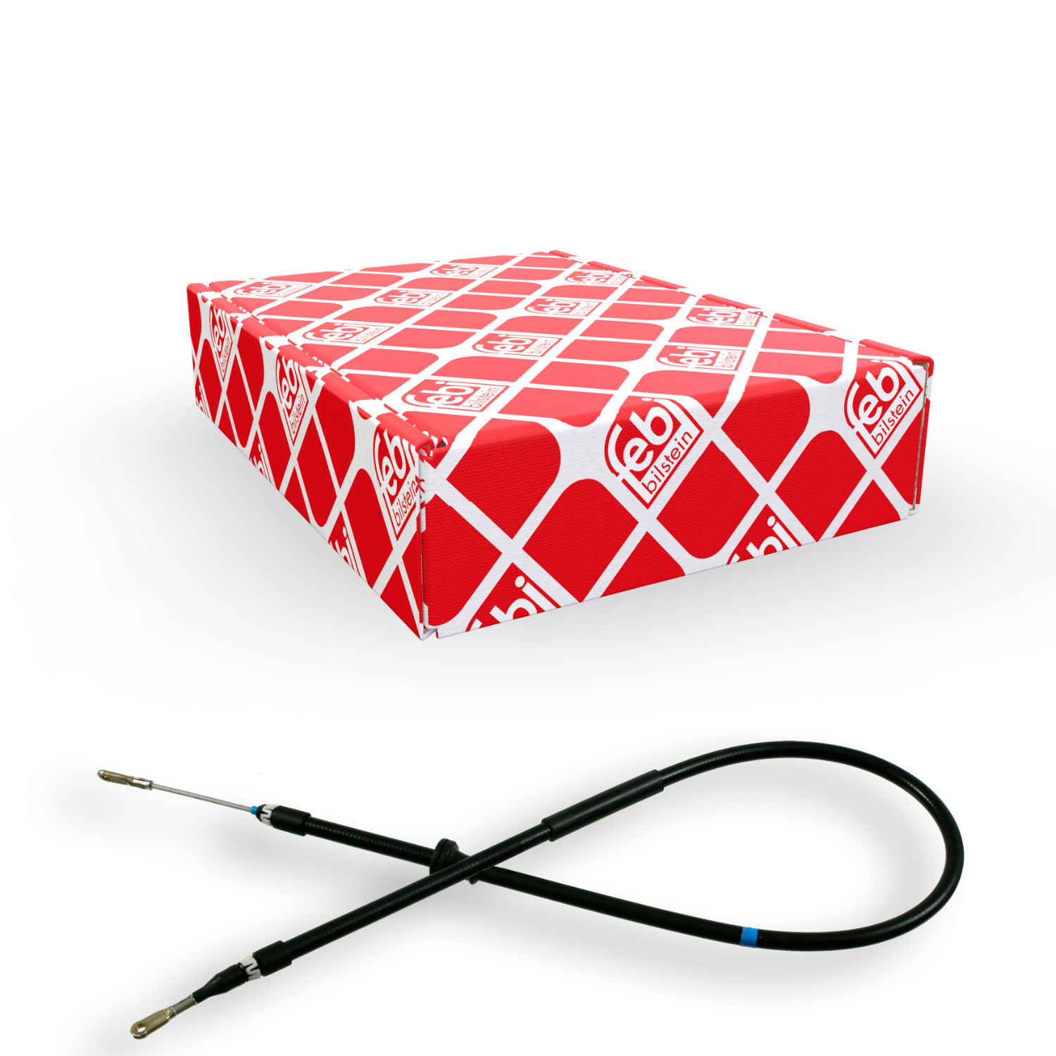 Seilzug, Feststellbremse FEBI BILSTEIN 21221 f&uuml;r MERCEDES-BENZ, vorne