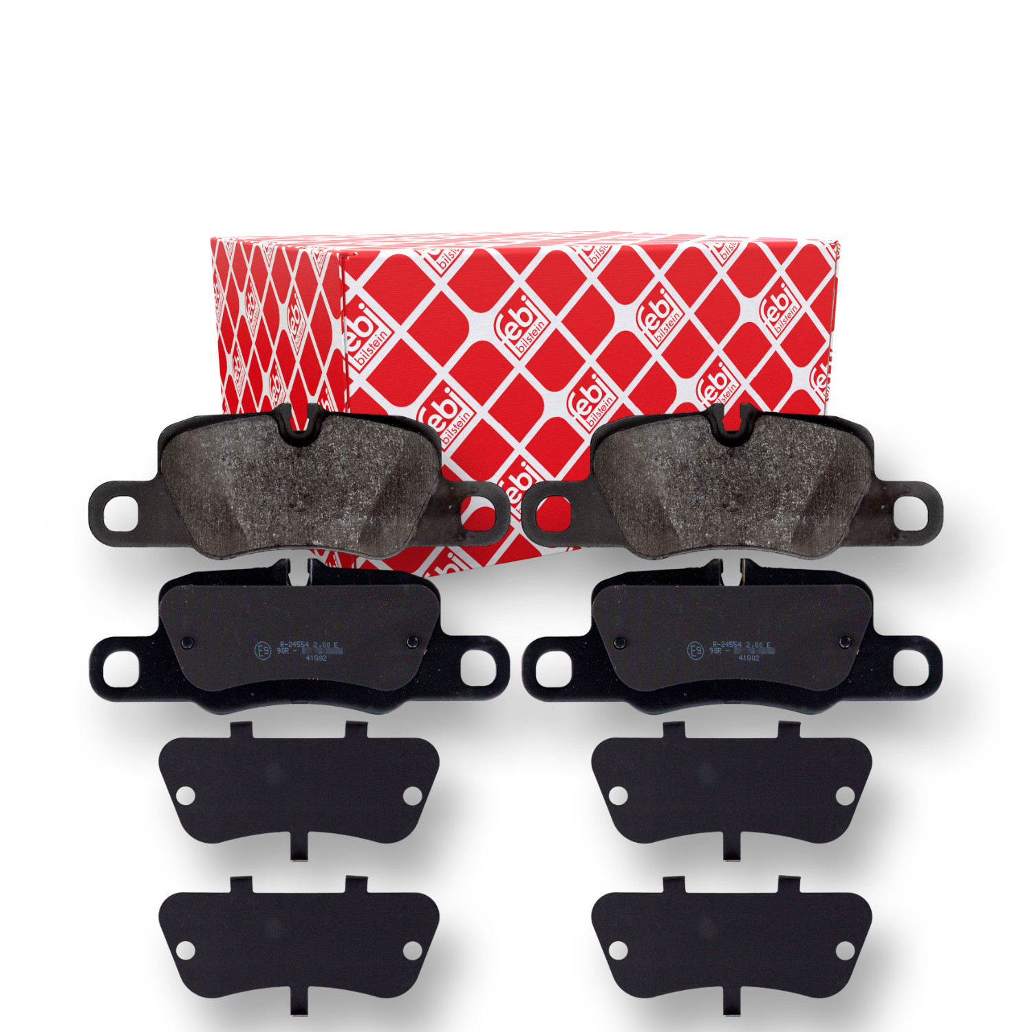 FEBI BILSTEIN Bremsbelagsatz, Scheibenbremse 116174 f&uuml;r PORSCHE, Hinterachse