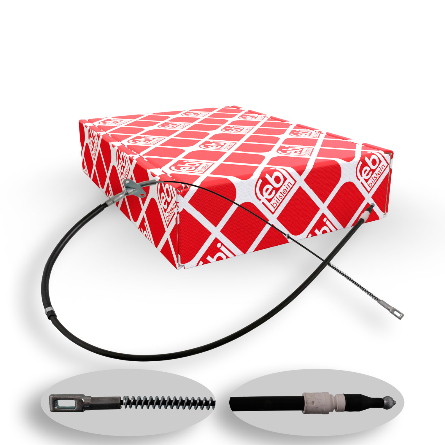 FEBI BILSTEIN Seilzug, Feststellbremse 10594 f&uuml;r MERCEDES-BENZ, hinten rechts