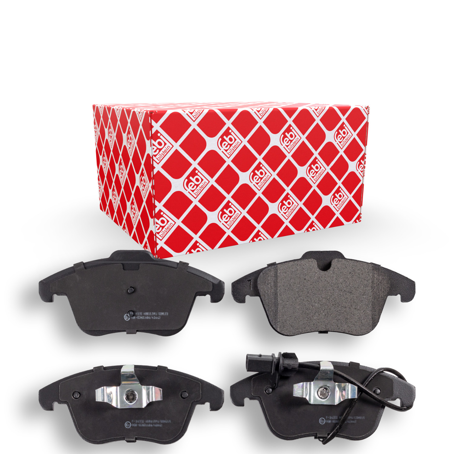 FEBI BILSTEIN Bremsbelagsatz, Scheibenbremse 16768 f&uuml;r AUDI, Vorderachse