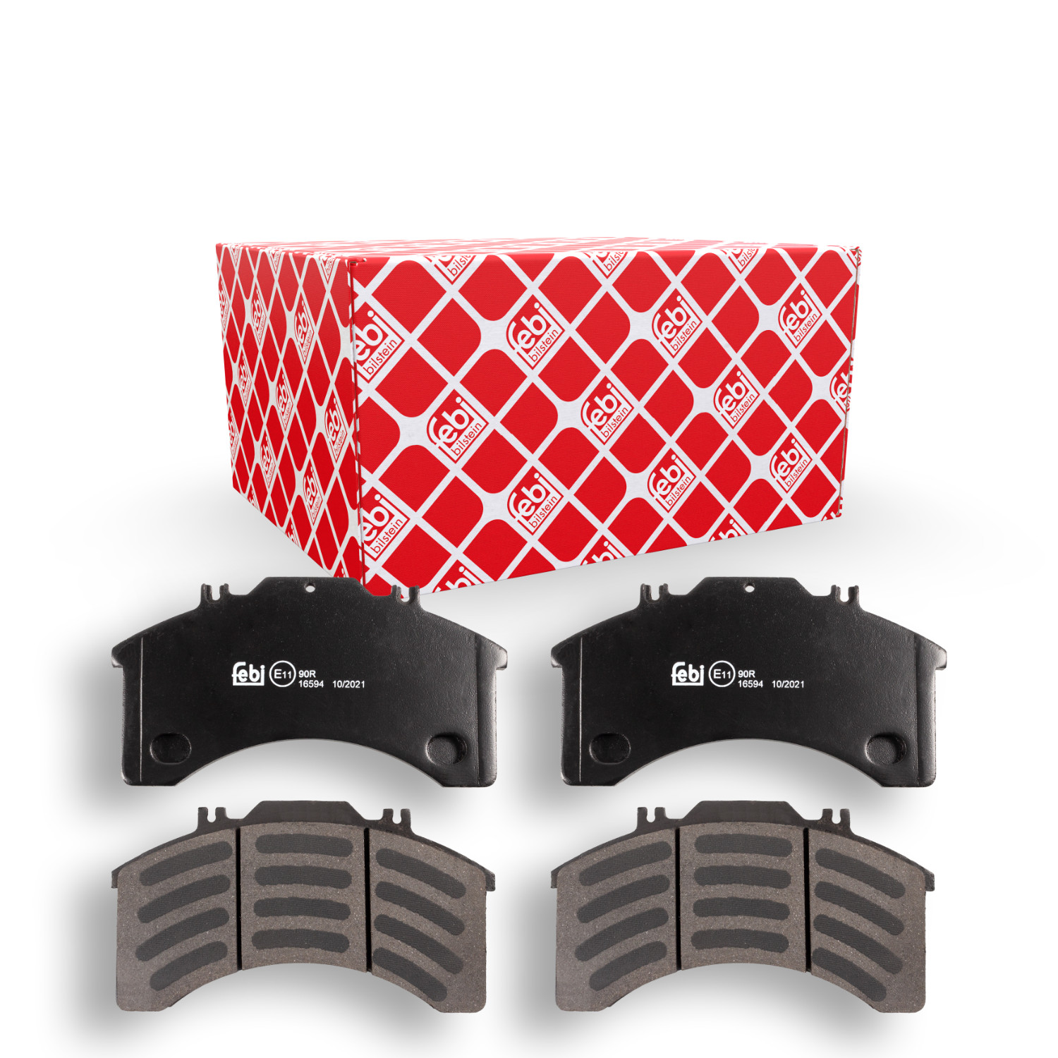 FEBI BILSTEIN Bremsbelagsatz, Scheibenbremse 16594 f&uuml;r IVECO, Vorderachse