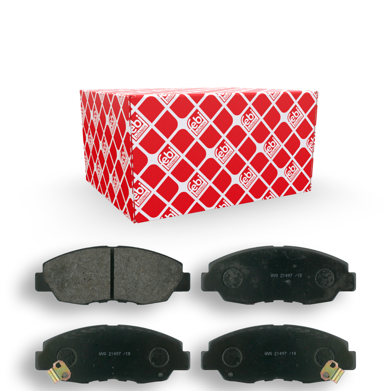 FEBI BILSTEIN Bremsbelagsatz, Scheibenbremse 16296 f&uuml;r HONDA, Vorderachse