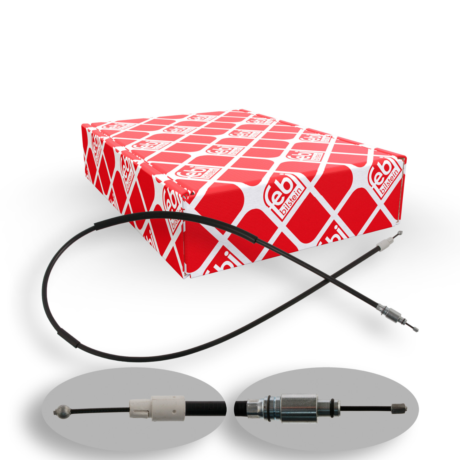 FEBI BILSTEIN Seilzug, Feststellbremse 36935 f&uuml;r PORSCHE VW, hinten links