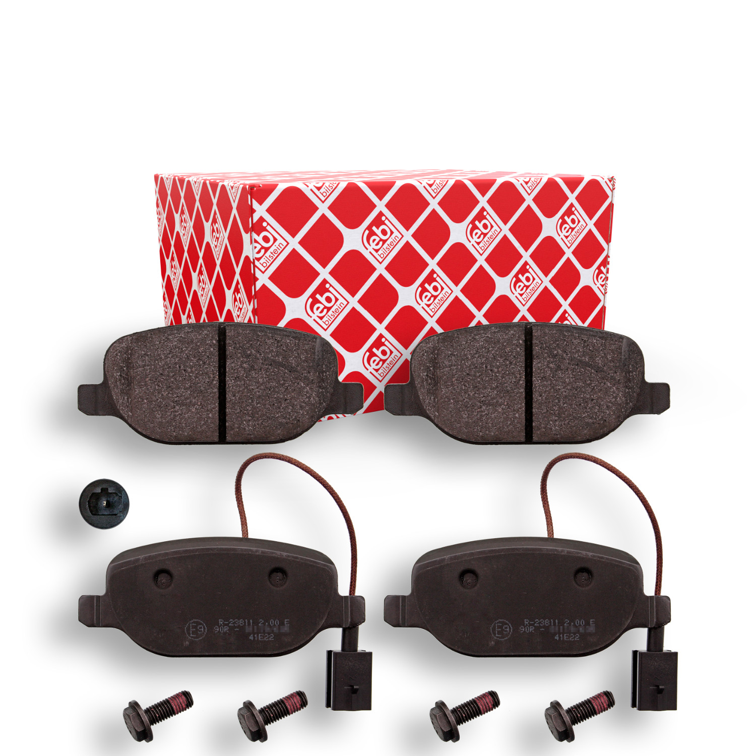 FEBI BILSTEIN Bremsbelagsatz, Scheibenbremse 116002 f&uuml;r ALFA ROMEO, Hinterachse