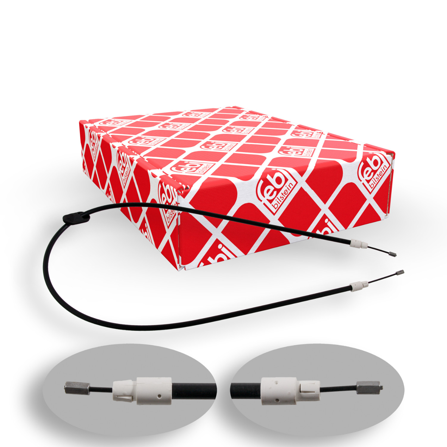 FEBI BILSTEIN Seilzug, Feststellbremse 34904 für MERCEDES-BENZ, vorne rechts