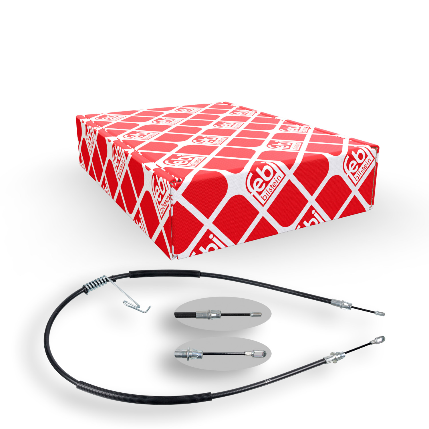 FEBI BILSTEIN Seilzug, Feststellbremse 101819 f&uuml;r FORD, hinten links