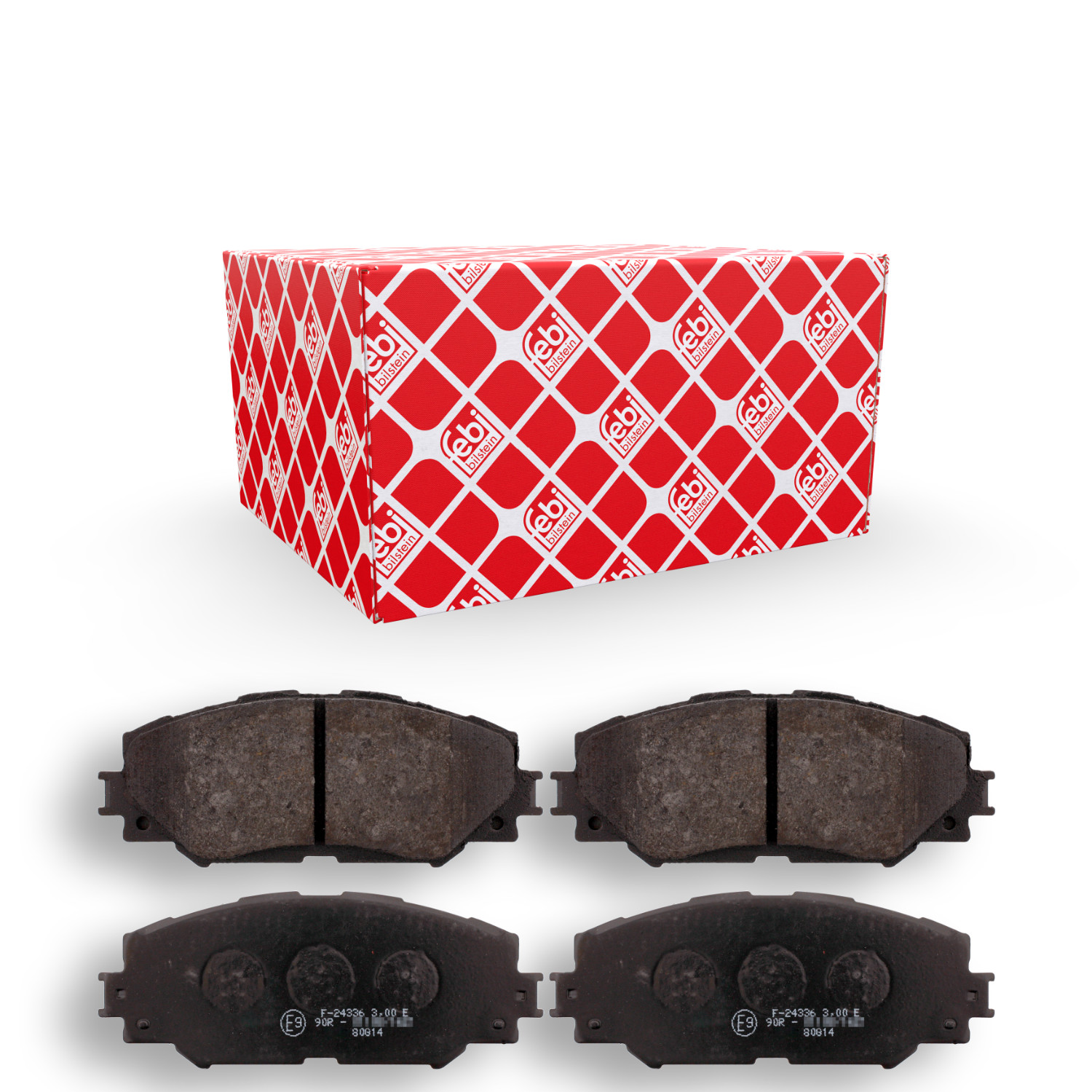 FEBI BILSTEIN Bremsbelagsatz, Scheibenbremse 16650 f&uuml;r SUBARU TOYOTA LEXUS SCION