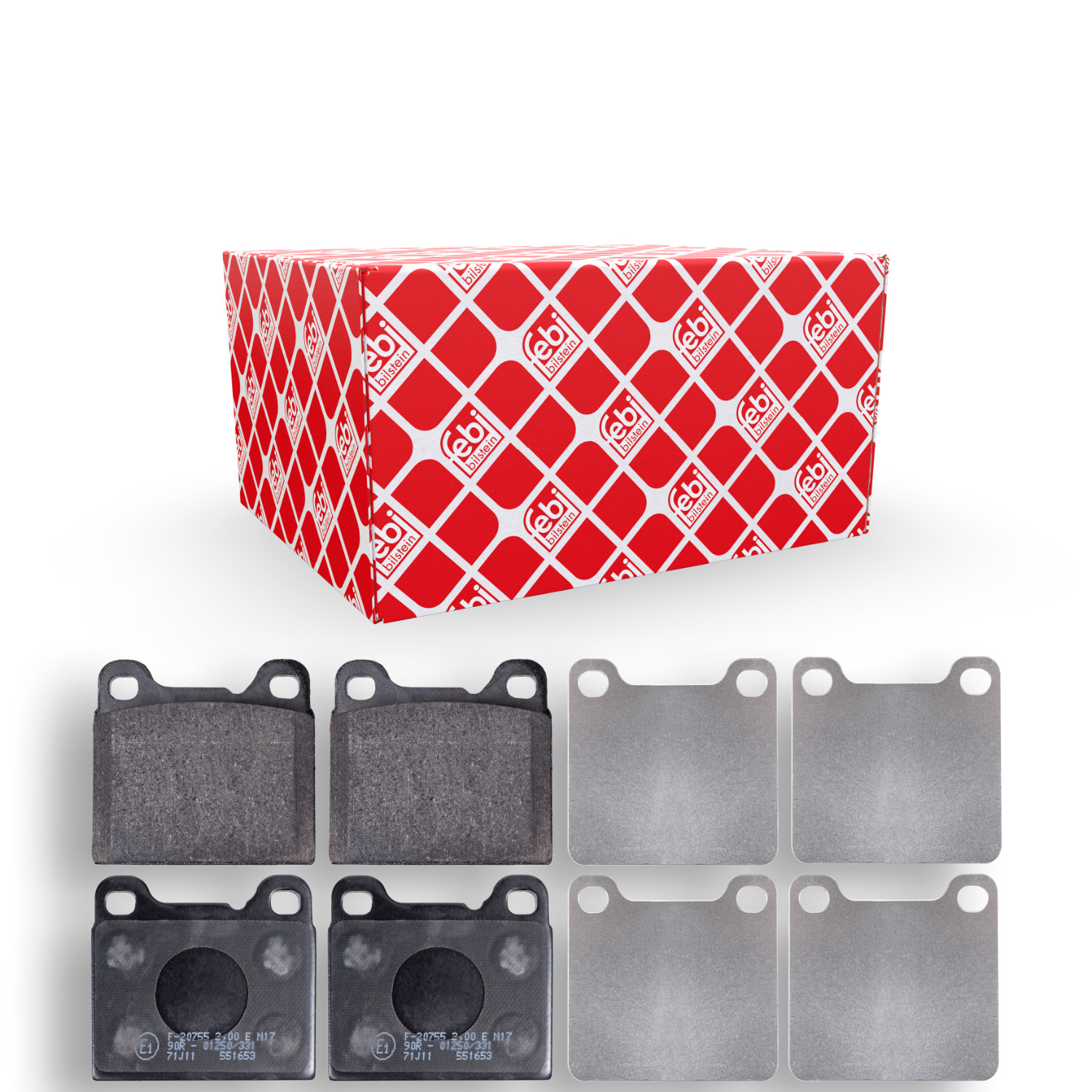 FEBI BILSTEIN Bremsbelagsatz, Scheibenbremse 16231 f&uuml;r VOLVO, Hinterachse