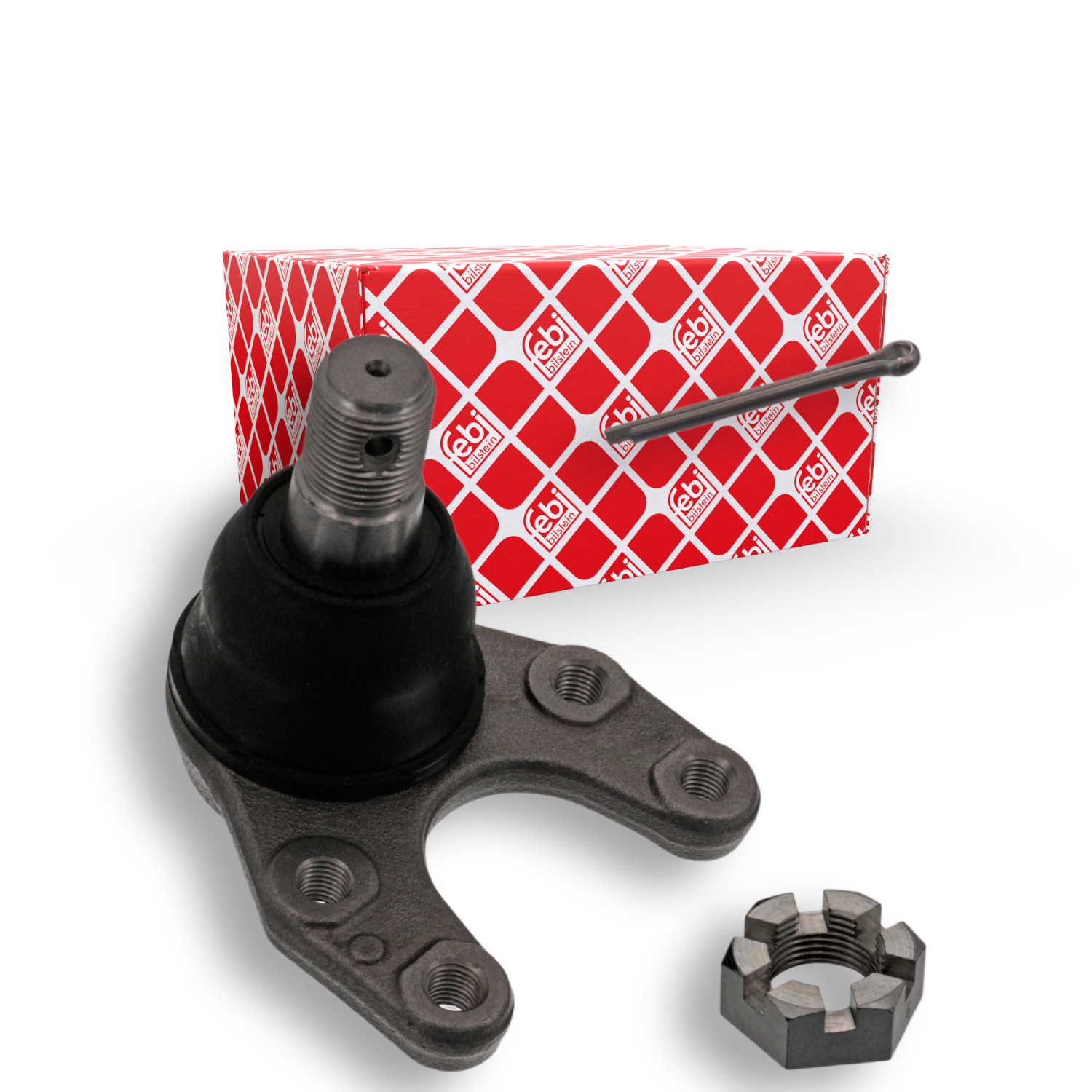 FEBI BILSTEIN Trag-/F&uuml;hrungsgelenk 42442 f&uuml;r MAZDA KIA, Vorderachse links, unten