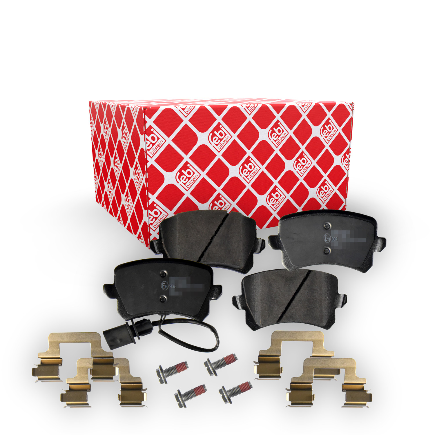 FEBI BILSTEIN Bremsbelagsatz, Scheibenbremse 172168 f&uuml;r AUDI, Hinterachse