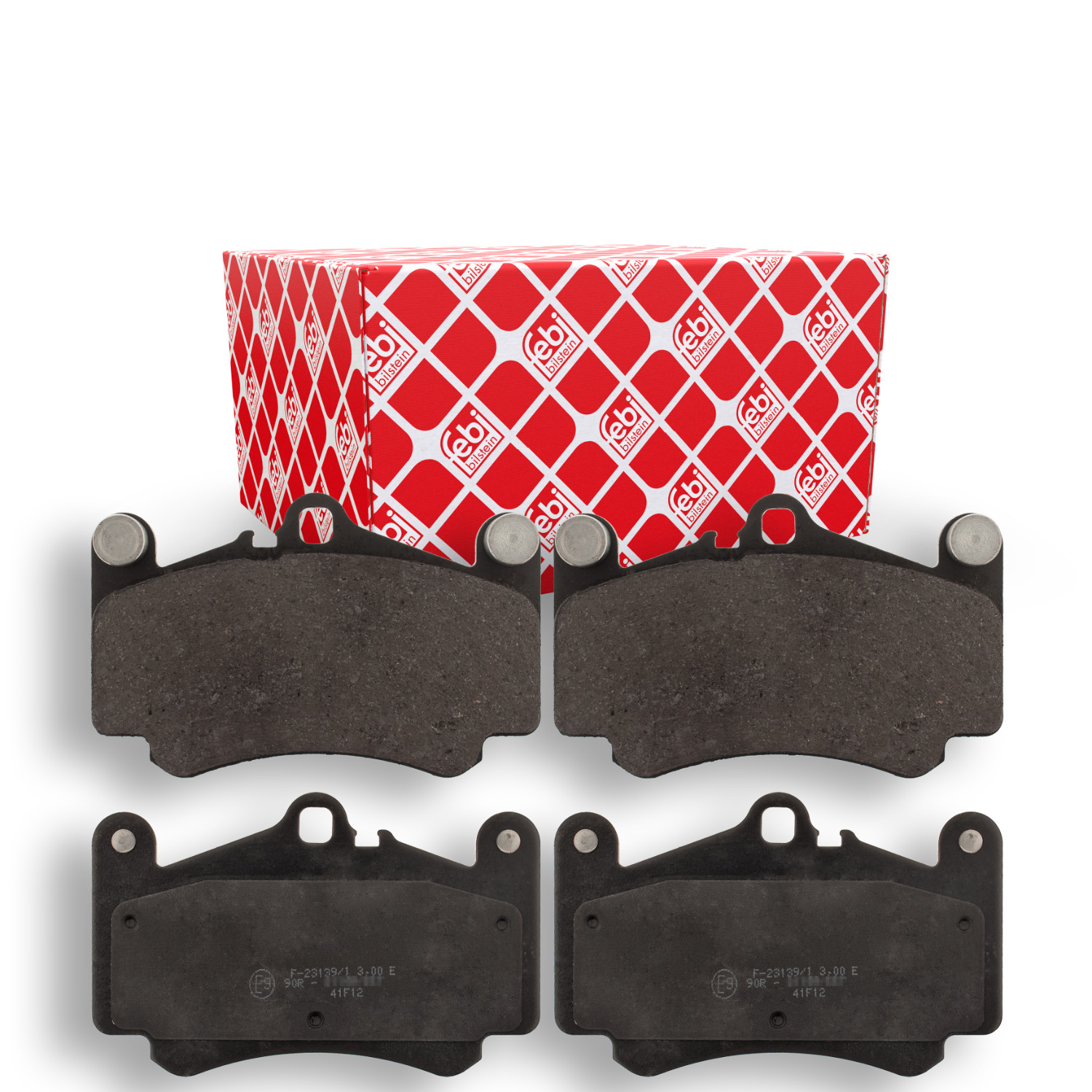 FEBI BILSTEIN Bremsbelagsatz, Scheibenbremse 116168 f&uuml;r PORSCHE, Vorderachse