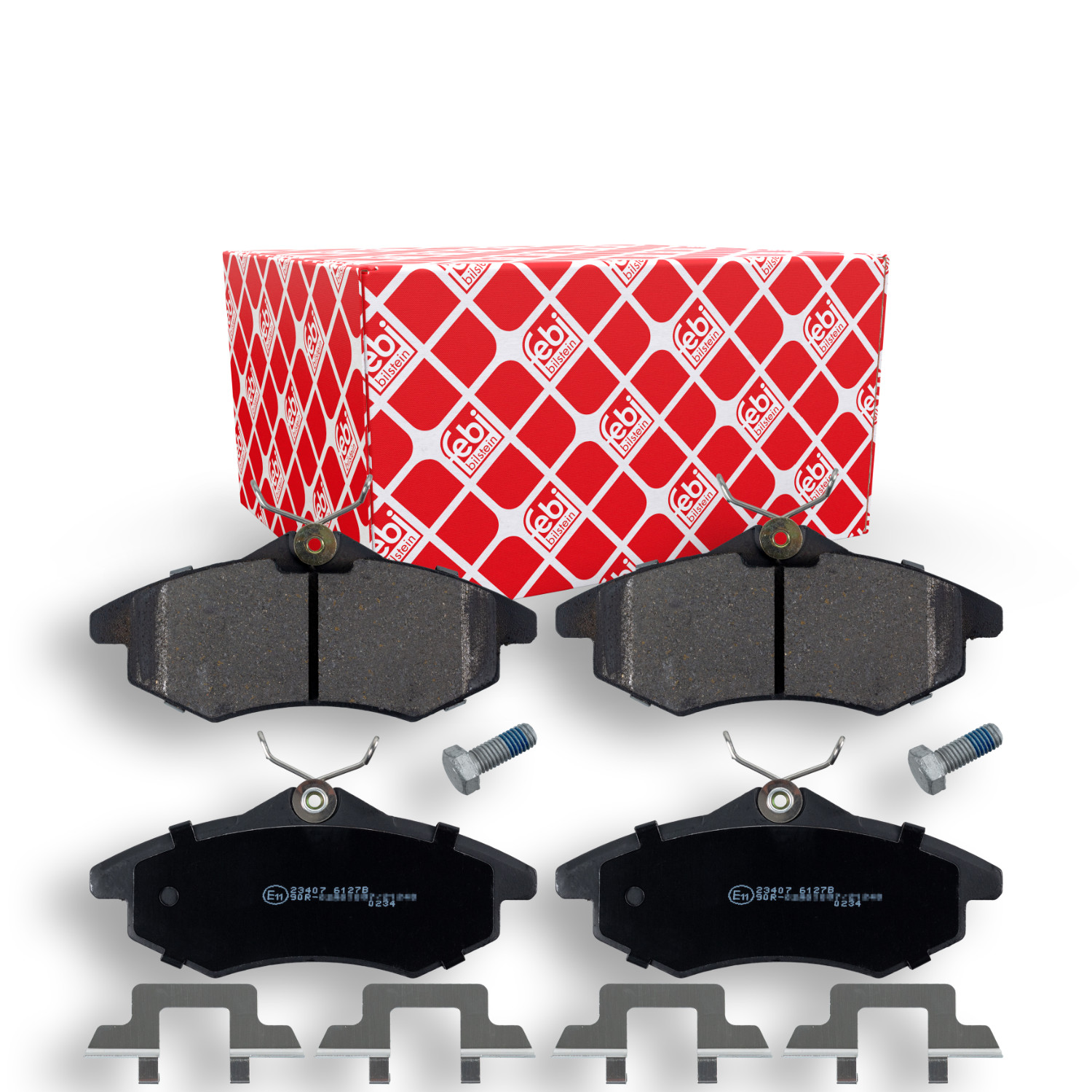 FEBI BILSTEIN Bremsbelagsatz, Scheibenbremse 16590 f&uuml;r CITRO&Euml;N, Vorderachse
