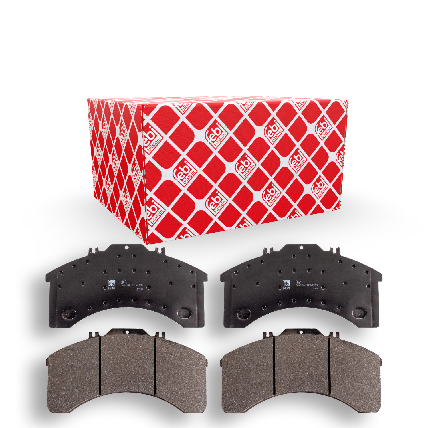 FEBI BILSTEIN Bremsbelagsatz, Scheibenbremse 16597 f&uuml;r IVECO, Vorderachse