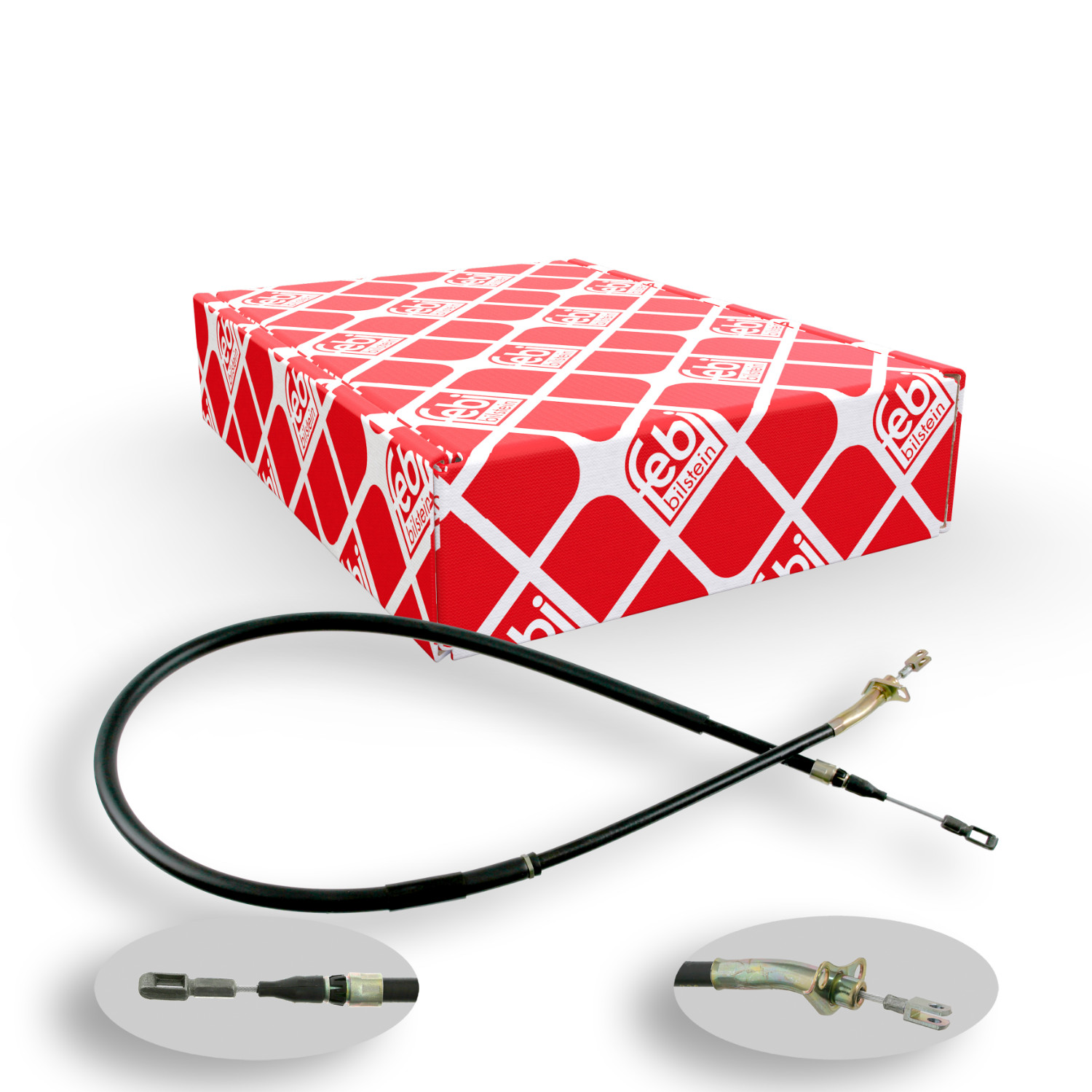 FEBI BILSTEIN Seilzug, Feststellbremse 21263 f&uuml;r DODGE MERCEDES-BENZ VW