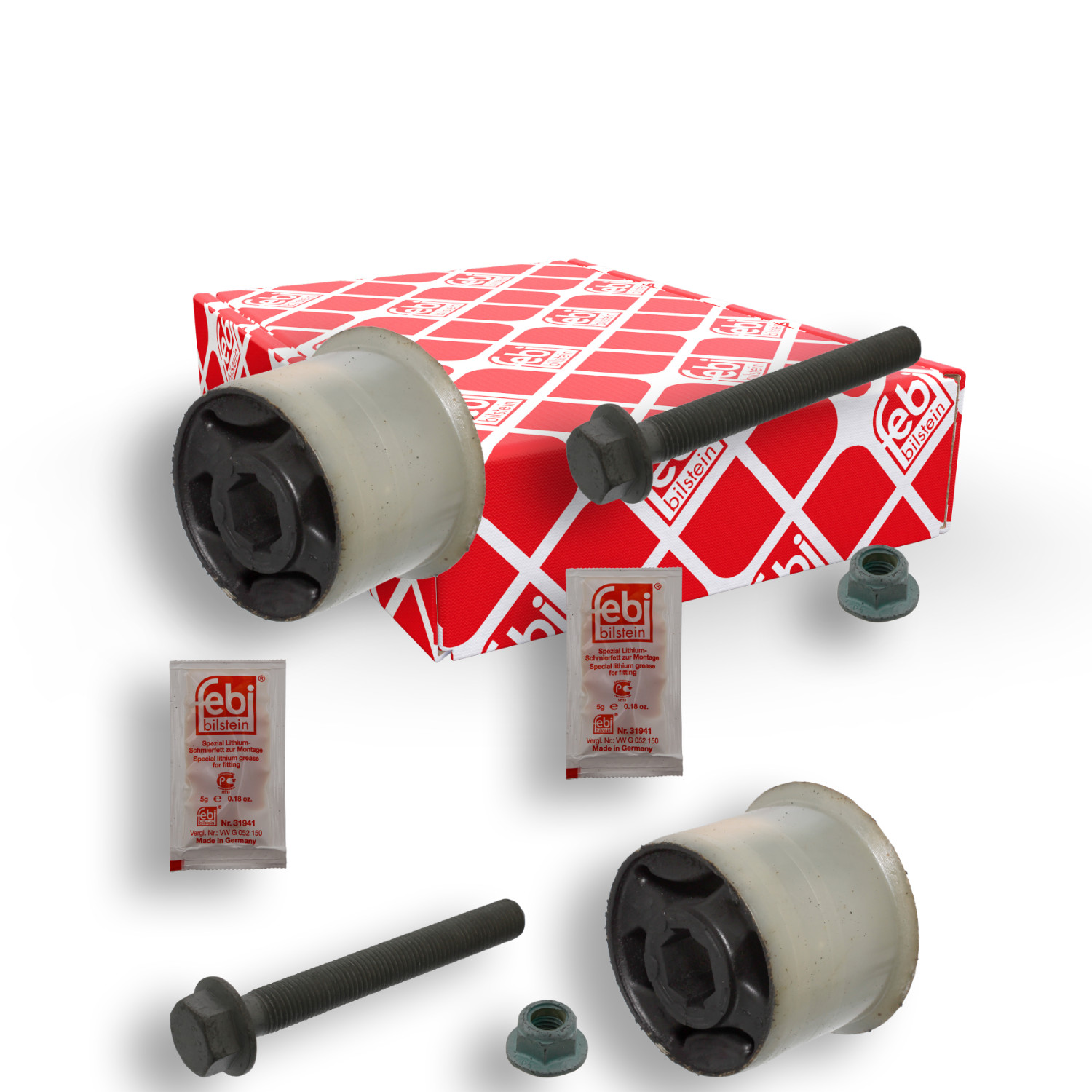 FEBI BILSTEIN Lagerung, Lenker 39228 ProKit f&uuml;r SEAT SKODA VW, Vorderachse links