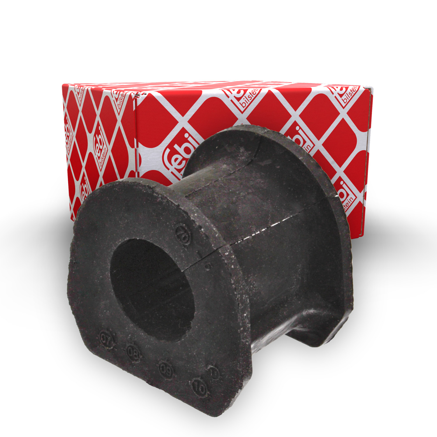 FEBI BILSTEIN Lagerung, Stabilisator 41123 f&uuml;r MITSUBISHI, Vorderachse, innen