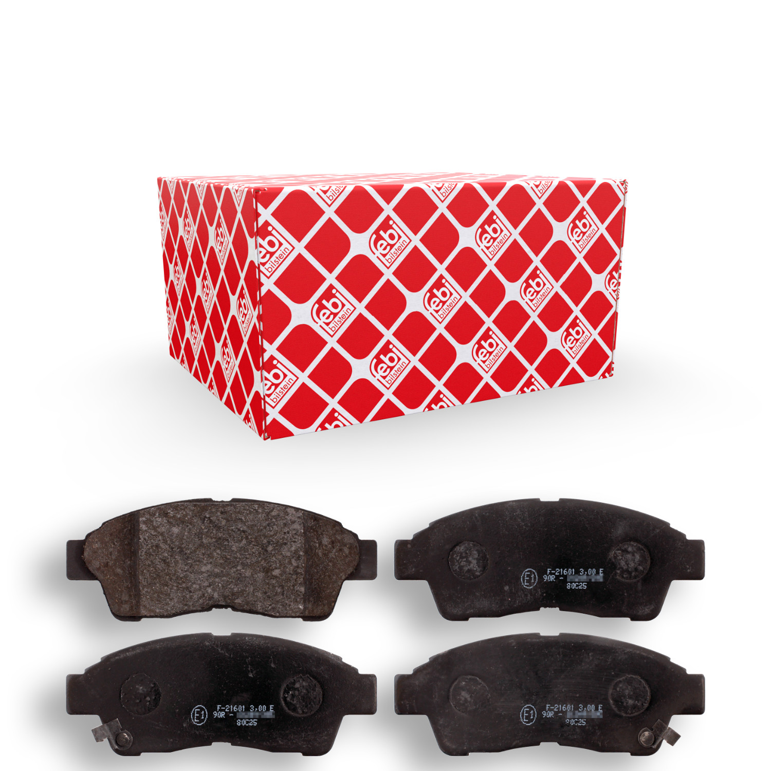 FEBI BILSTEIN Bremsbelagsatz, Scheibenbremse 16616 f&uuml;r TOYOTA, Vorderachse